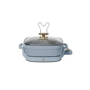Beautiful 19171 5-in-1 Electric Expandable Skillet, Cornflower Blue by Drew Barrymore, Up to 7 QT
