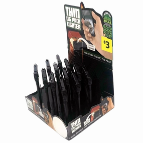 Cigarette Pack Thin Lighter - 12 Pieces Per Retail Ready Display 41474