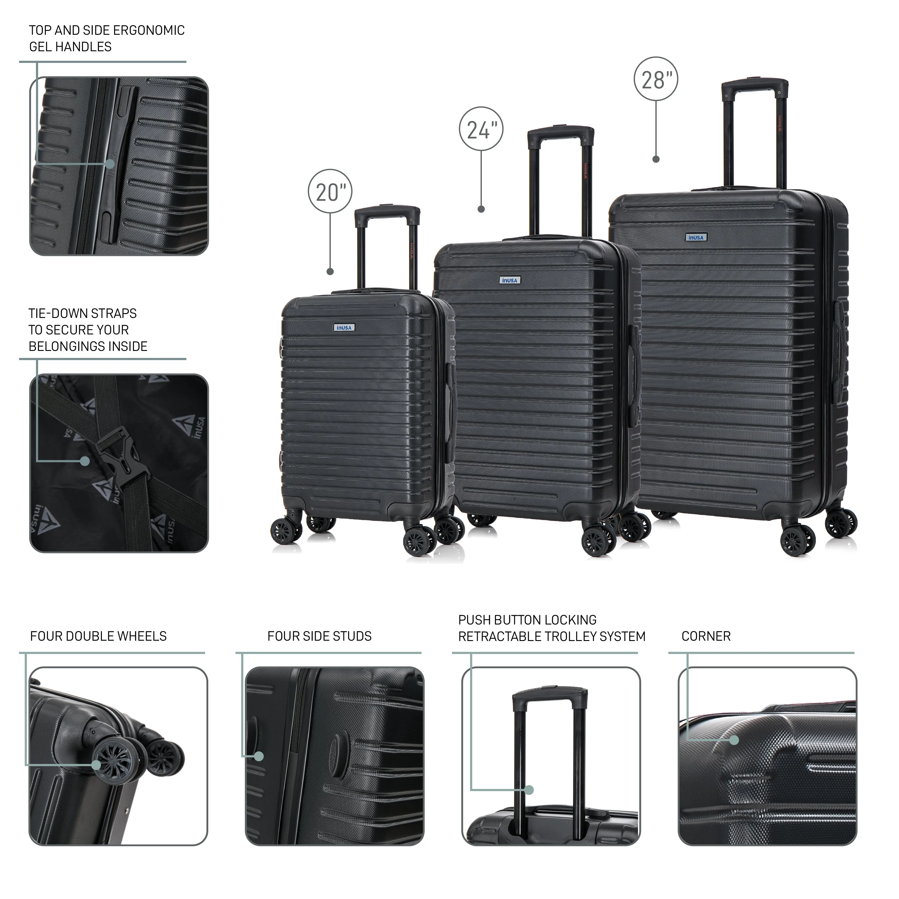 Deep 3 Piece Set 20"/24"/28"