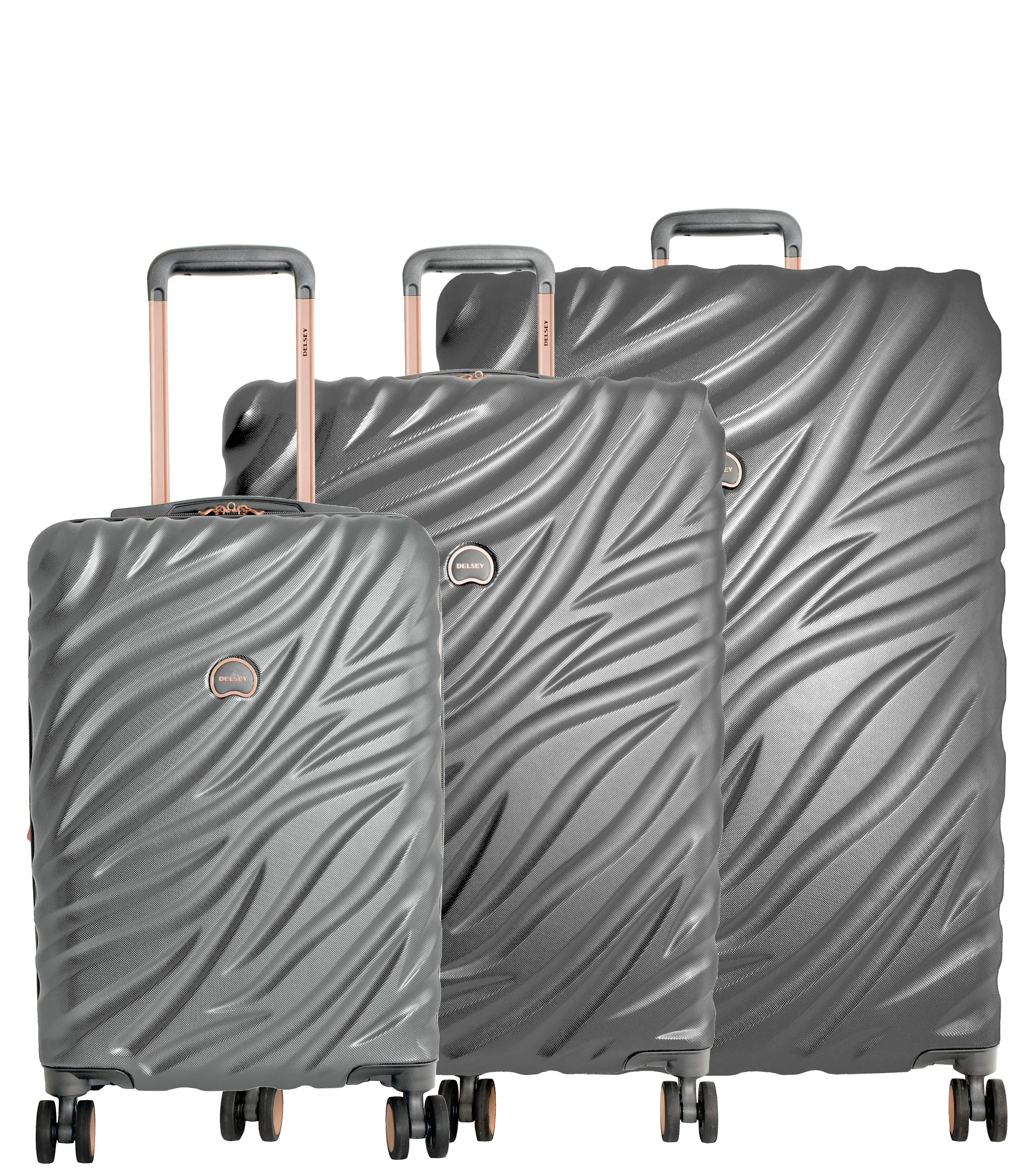 DELSEY Paris Alexis Lightweight Expandable Hardside 3 Piece Set (21"/25"/29") 4-Wheel Luggage Sets