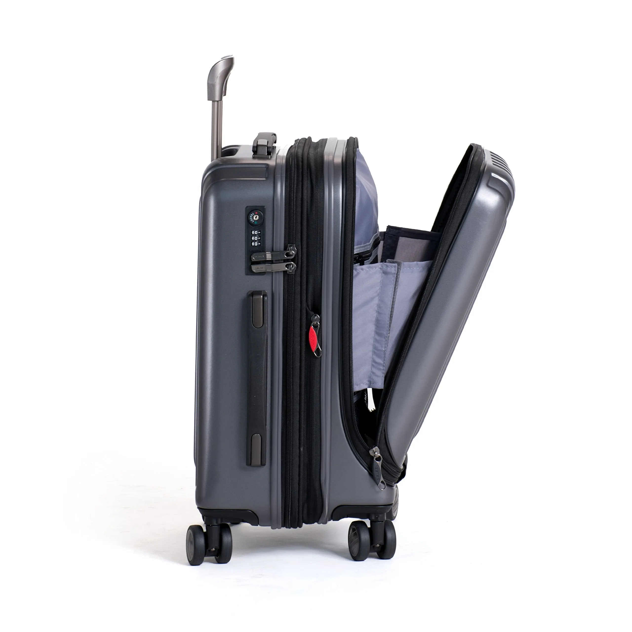 DELSEY Paris Helium Titanium International 19 Carry-on Expandable Spinner Trolley