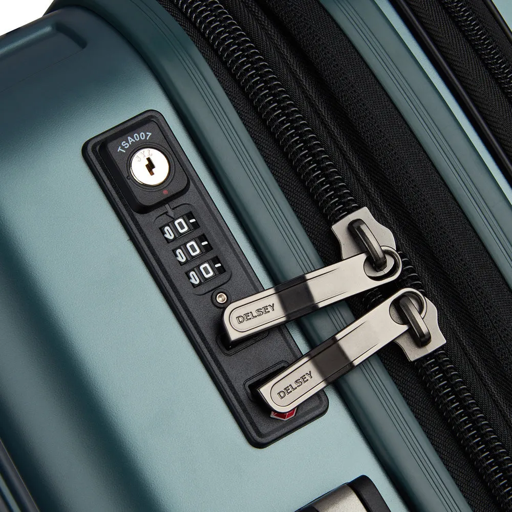 DELSEY Paris Helium Titanium International 19 Carry-on Expandable Spinner Trolley