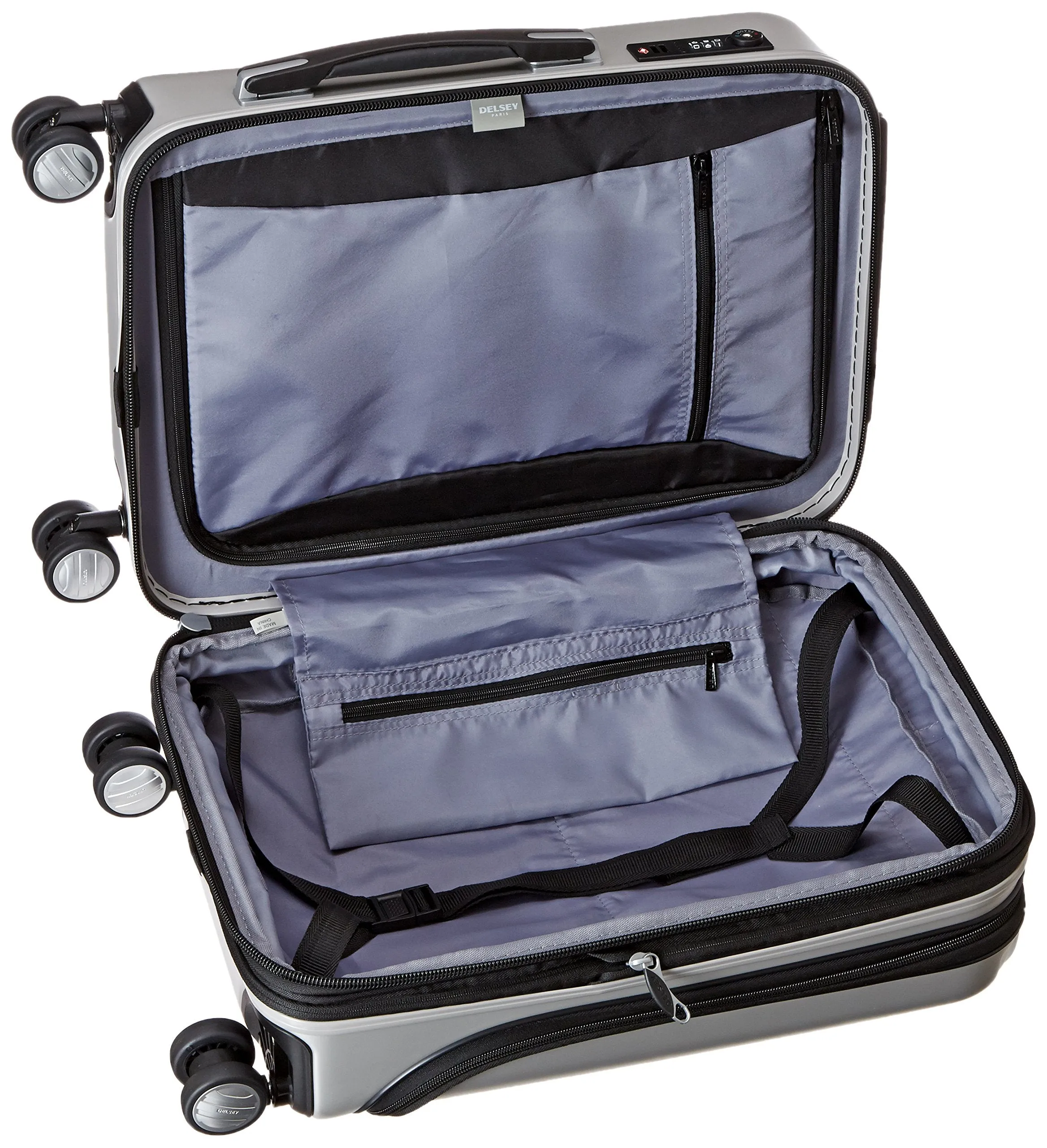 DELSEY Paris Helium Titanium International 19 Carry-on Expandable Spinner Trolley