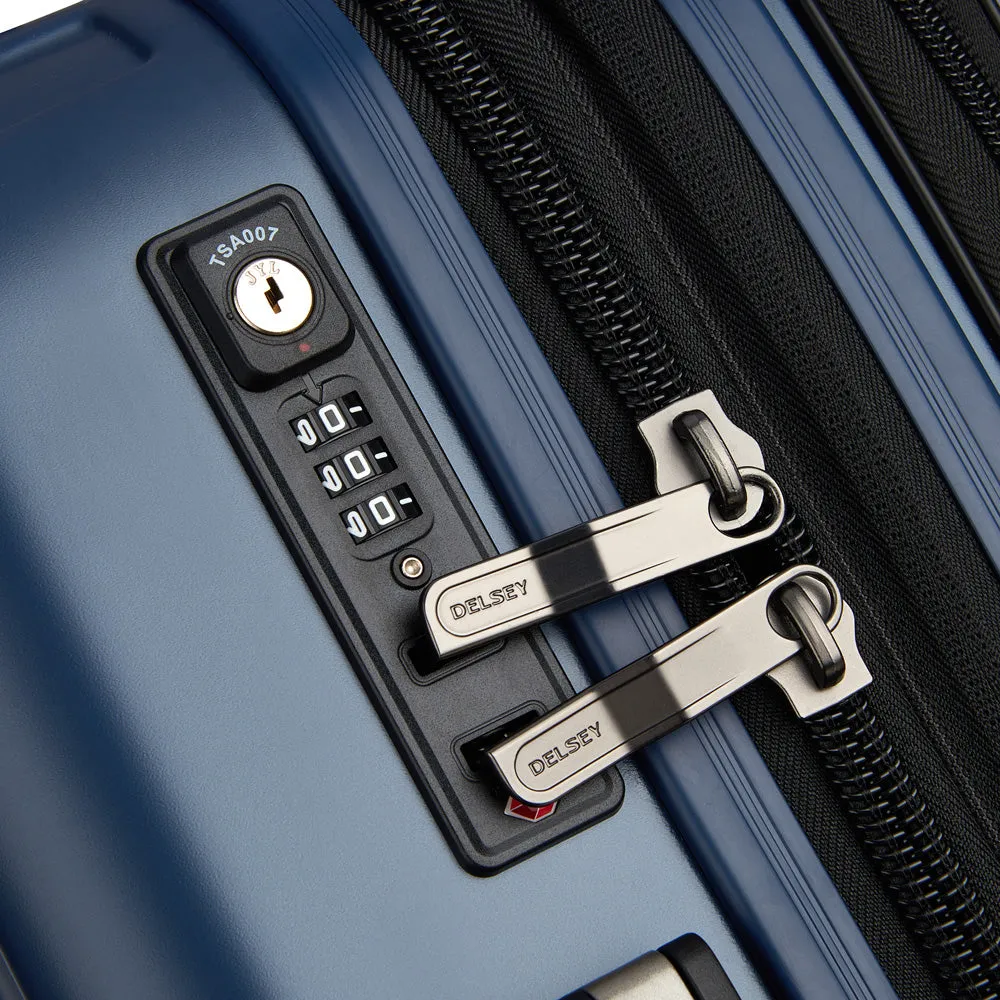 DELSEY Paris Helium Titanium International 19 Carry-on Expandable Spinner Trolley