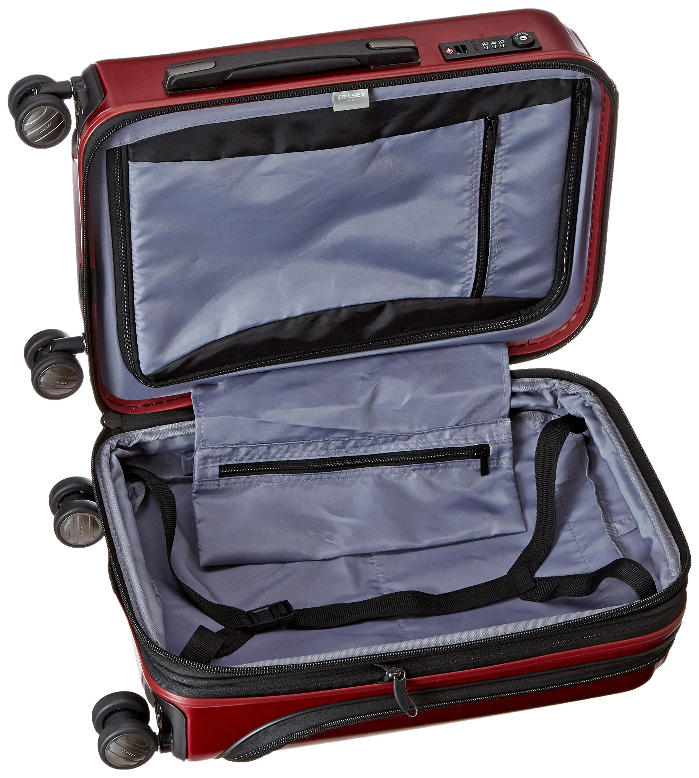 DELSEY Paris Helium Titanium International 19 Carry-on Expandable Spinner Trolley