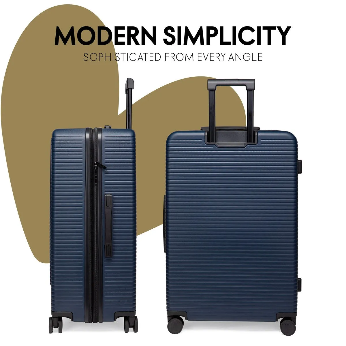 ELLE Passage 3 Piece Expandable Retro Spinner Luggage Set
