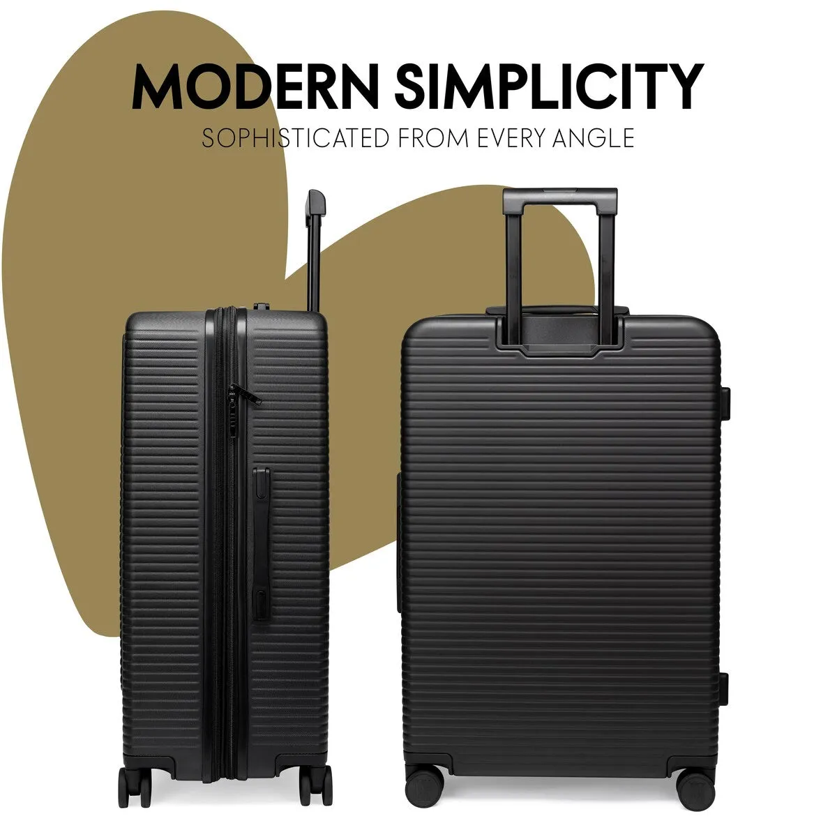 ELLE Passage 3 Piece Expandable Retro Spinner Luggage Set