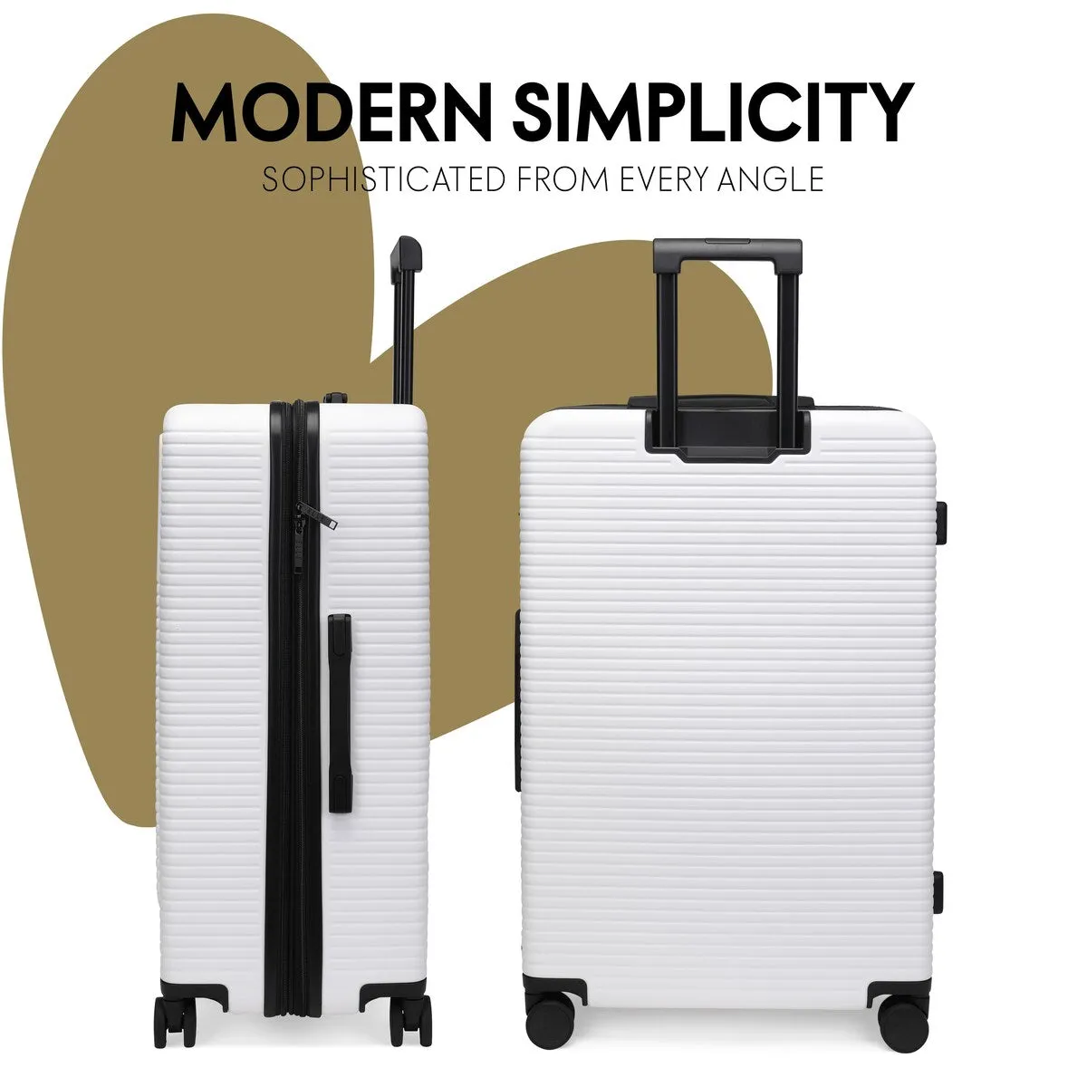 ELLE Passage 3 Piece Expandable Retro Spinner Luggage Set