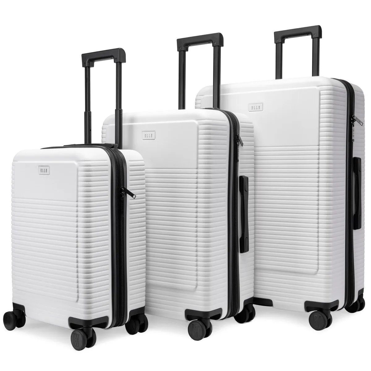 ELLE Passage 3 Piece Expandable Retro Spinner Luggage Set