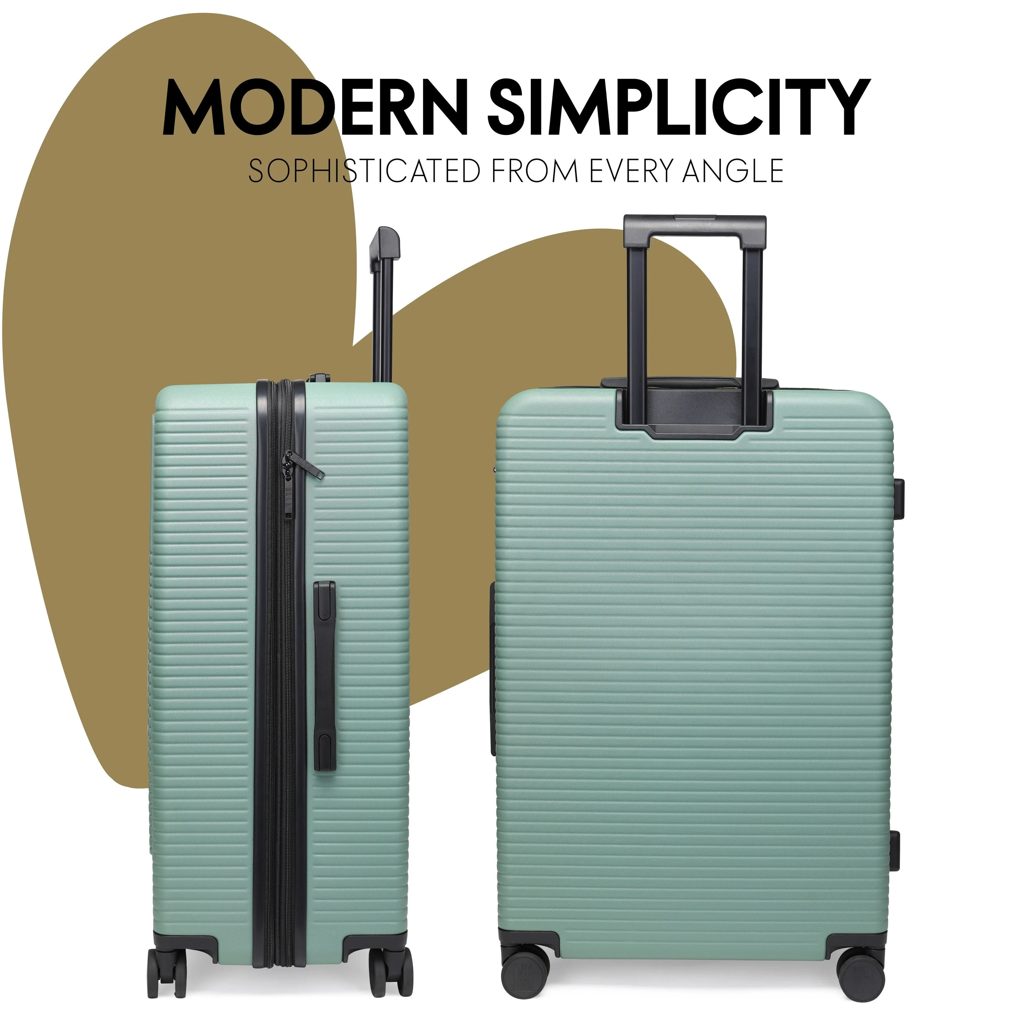 ELLE Passage 3 Piece Expandable Retro Spinner Luggage Set