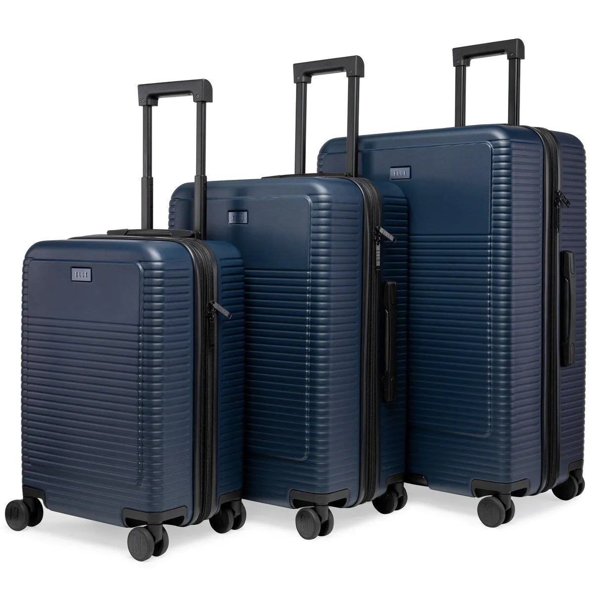 ELLE Passage 3 Piece Expandable Retro Spinner Luggage Set