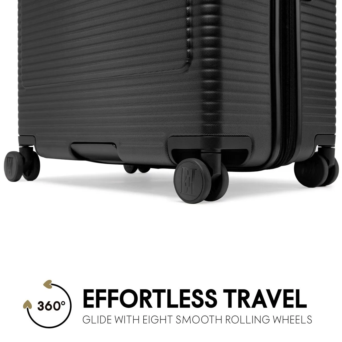 ELLE Passage 3 Piece Expandable Retro Spinner Luggage Set