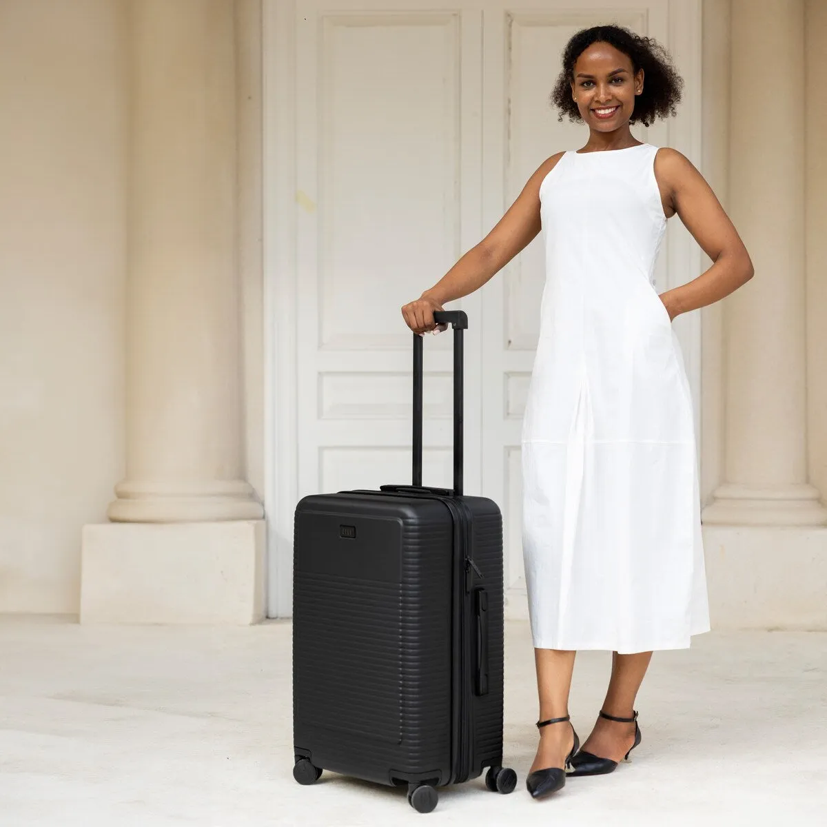 ELLE Passage 3 Piece Expandable Retro Spinner Luggage Set