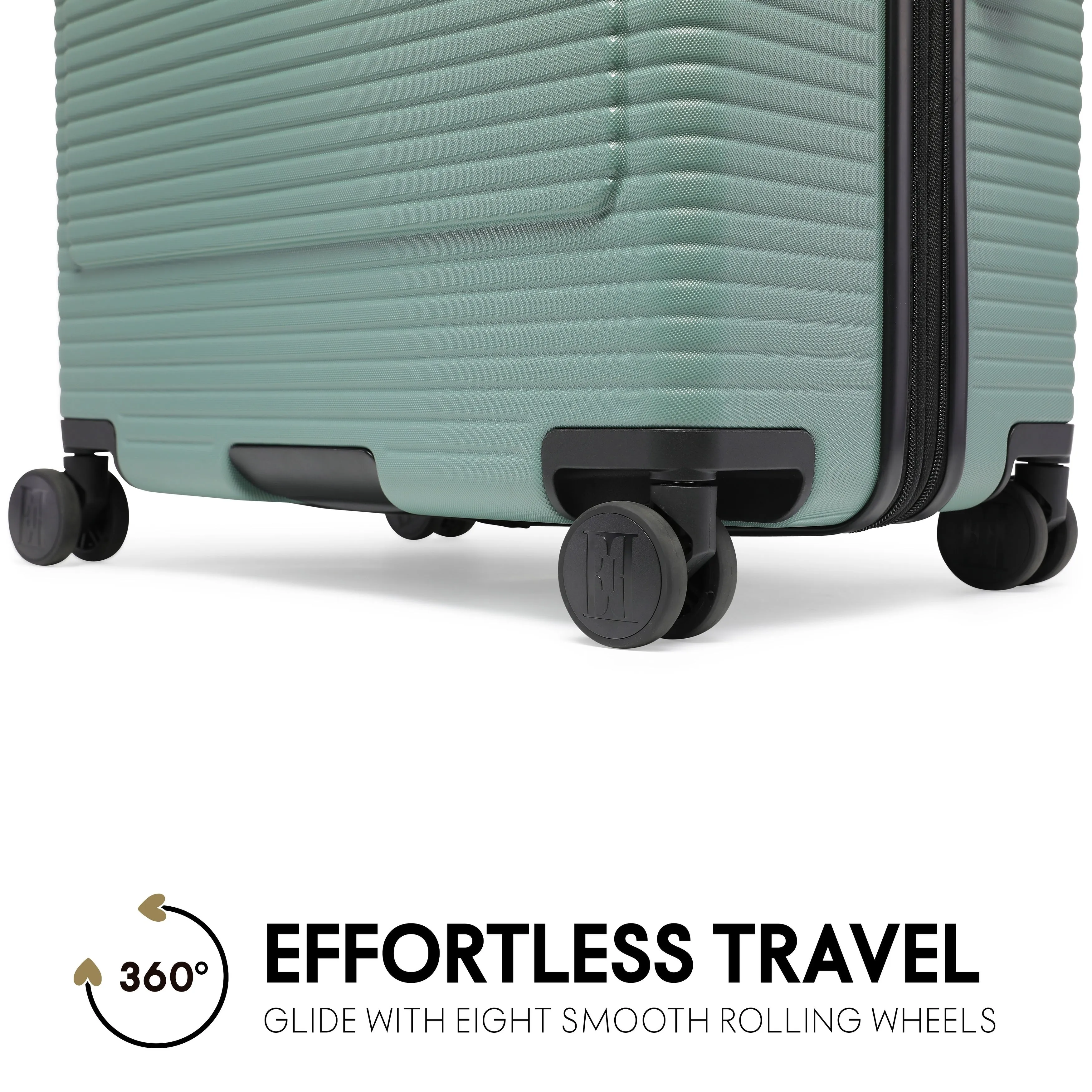 ELLE Passage 3 Piece Expandable Retro Spinner Luggage Set