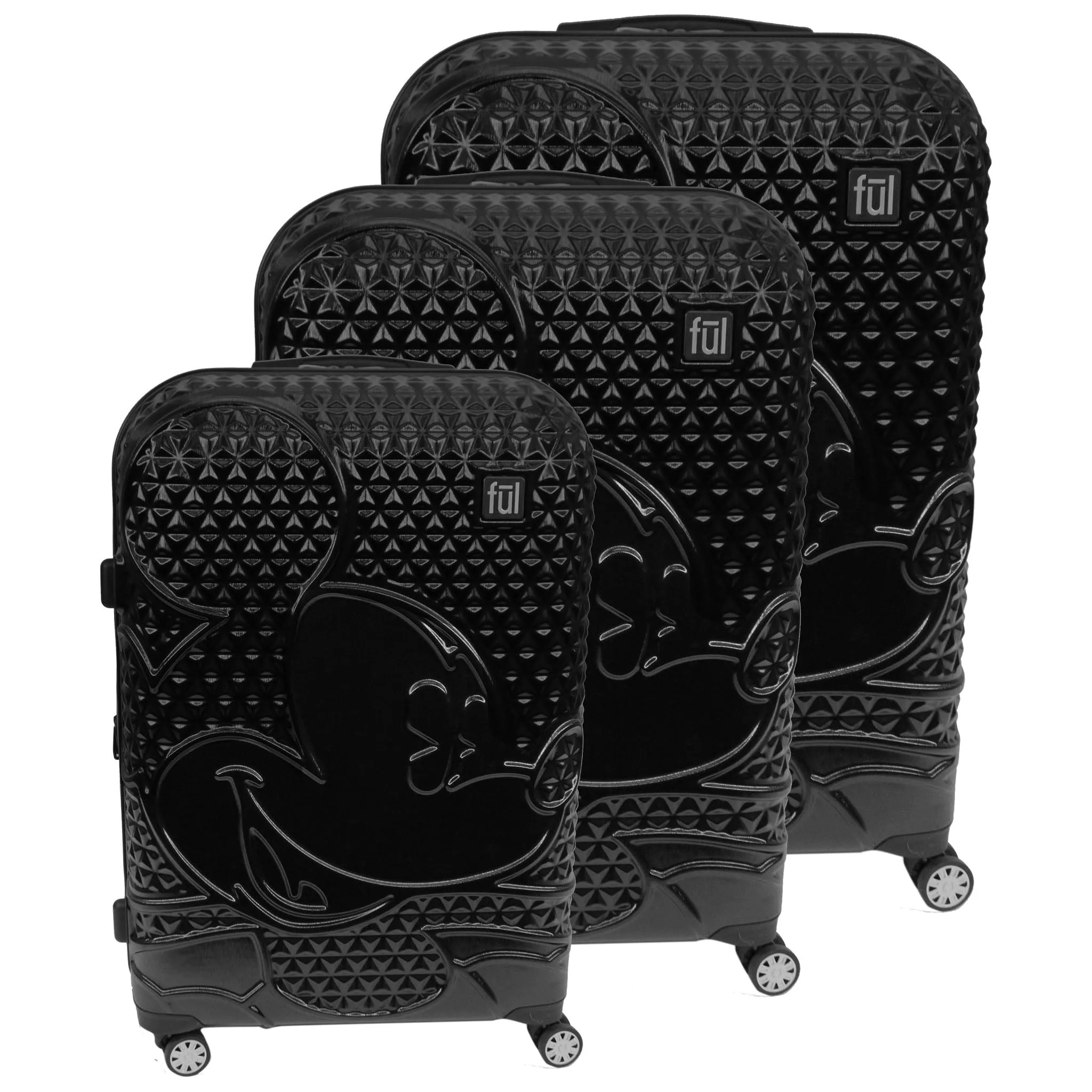 ful Disney Mickey Hardside 3-Piece Set: 21, 25, and 29" Suitcases