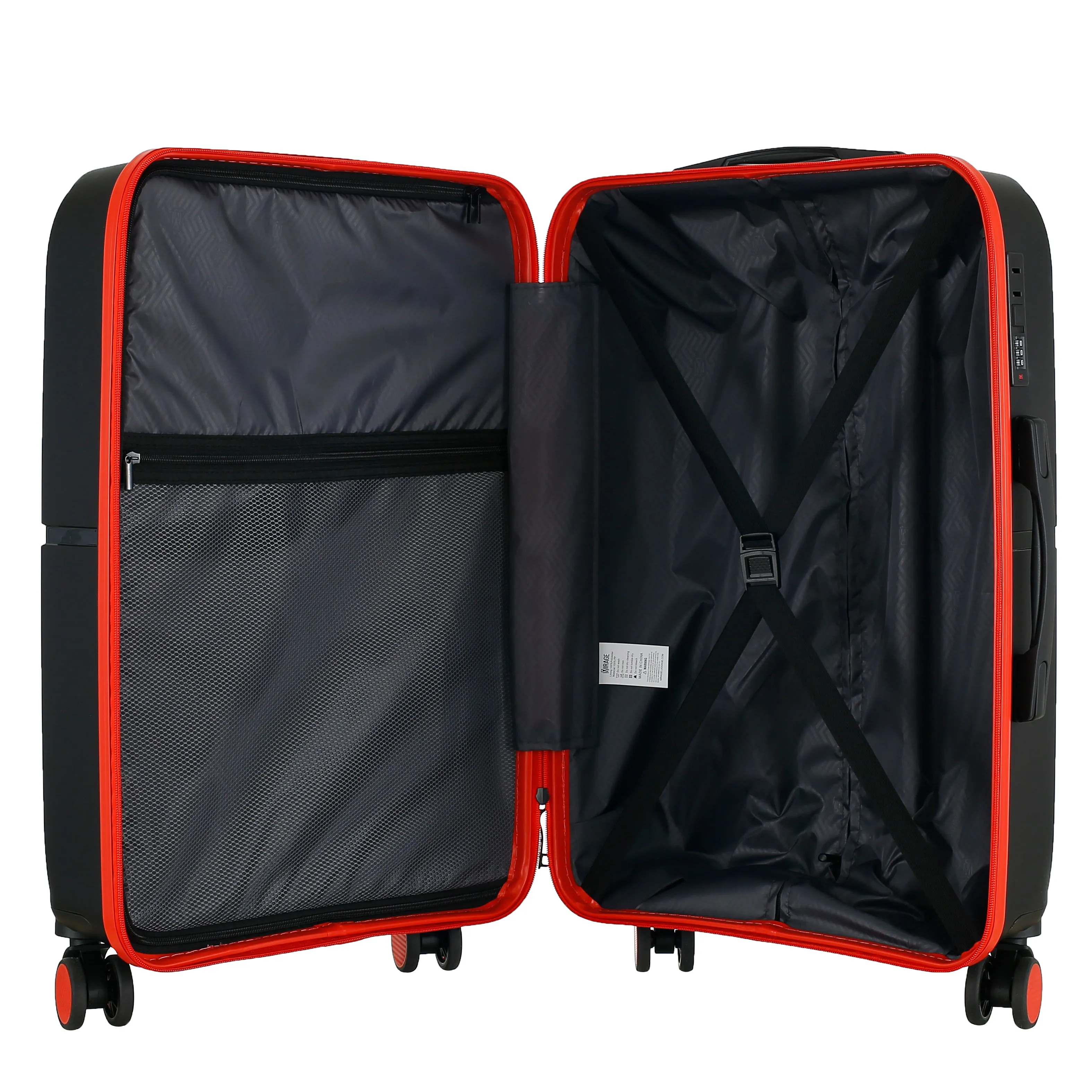 GALA 3-Piece Luggage Set – Polycarbonate Hardshell, Lightweight, 360° Dual Spinning Wheels, Combo Lock - 20", 24", 28"