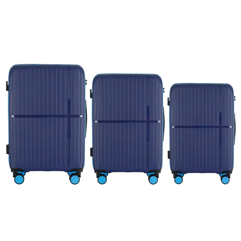 GALA 3-Piece Luggage Set – Polycarbonate Hardshell, Lightweight, 360° Dual Spinning Wheels, Combo Lock - 20", 24", 28"
