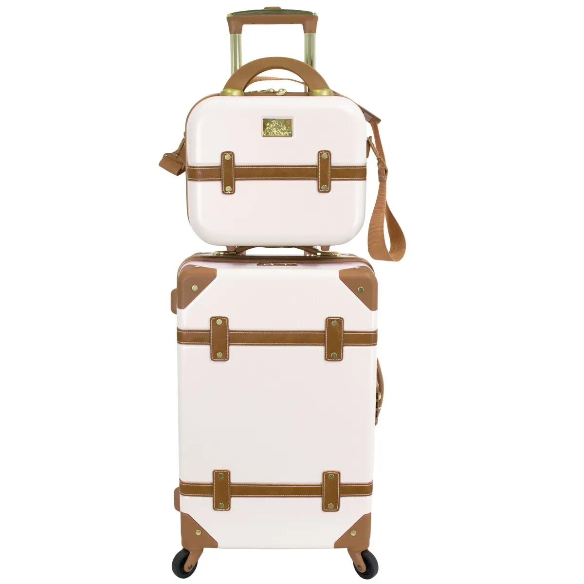Gatsby 2 Piece Hardside Carry-On Luggage Set Ivory