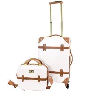 Gatsby 2 Piece Hardside Carry-On Luggage Set Ivory