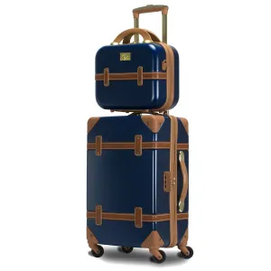 Gatsby 2 Piece Hardside Carry-On Luggage Set Navy
