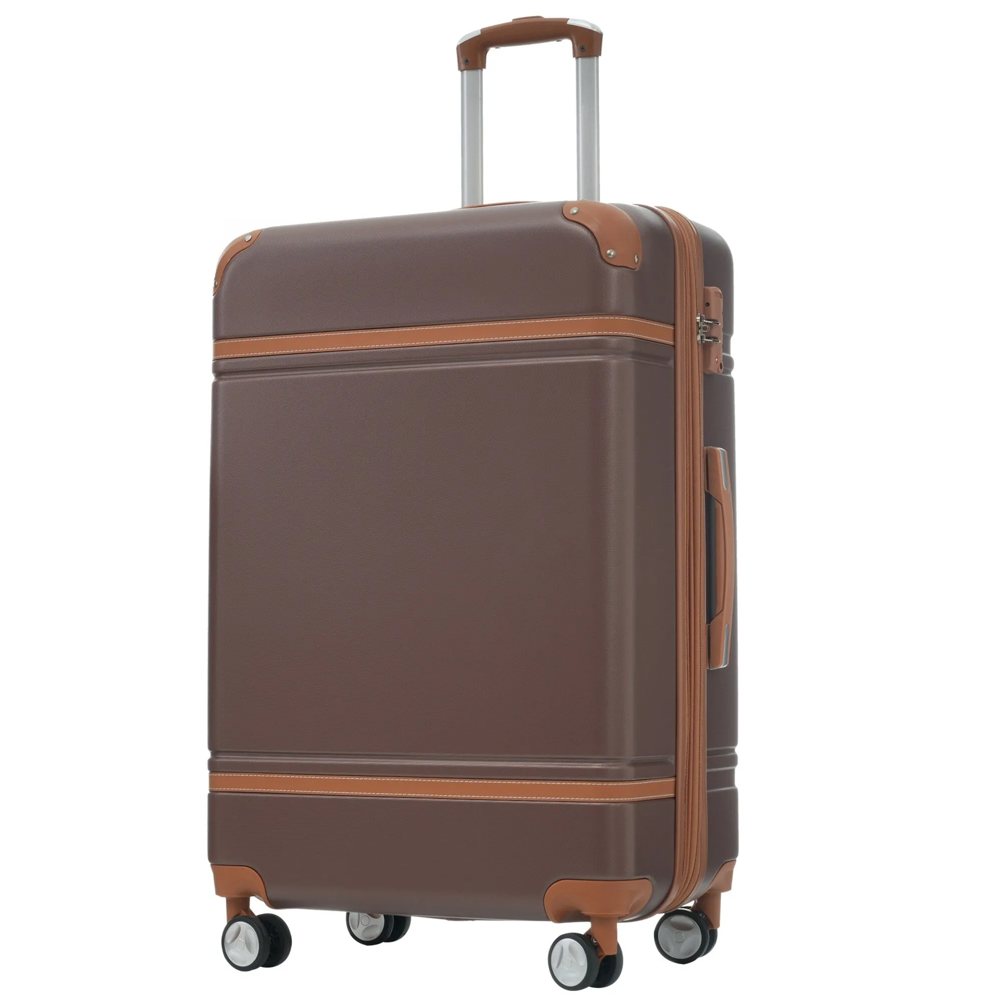 Hardshell 4 Pieces Luggage Sets with Cosmetic and TSA Lock, Lightweight Expandable Suitcase (20"/24"/28")