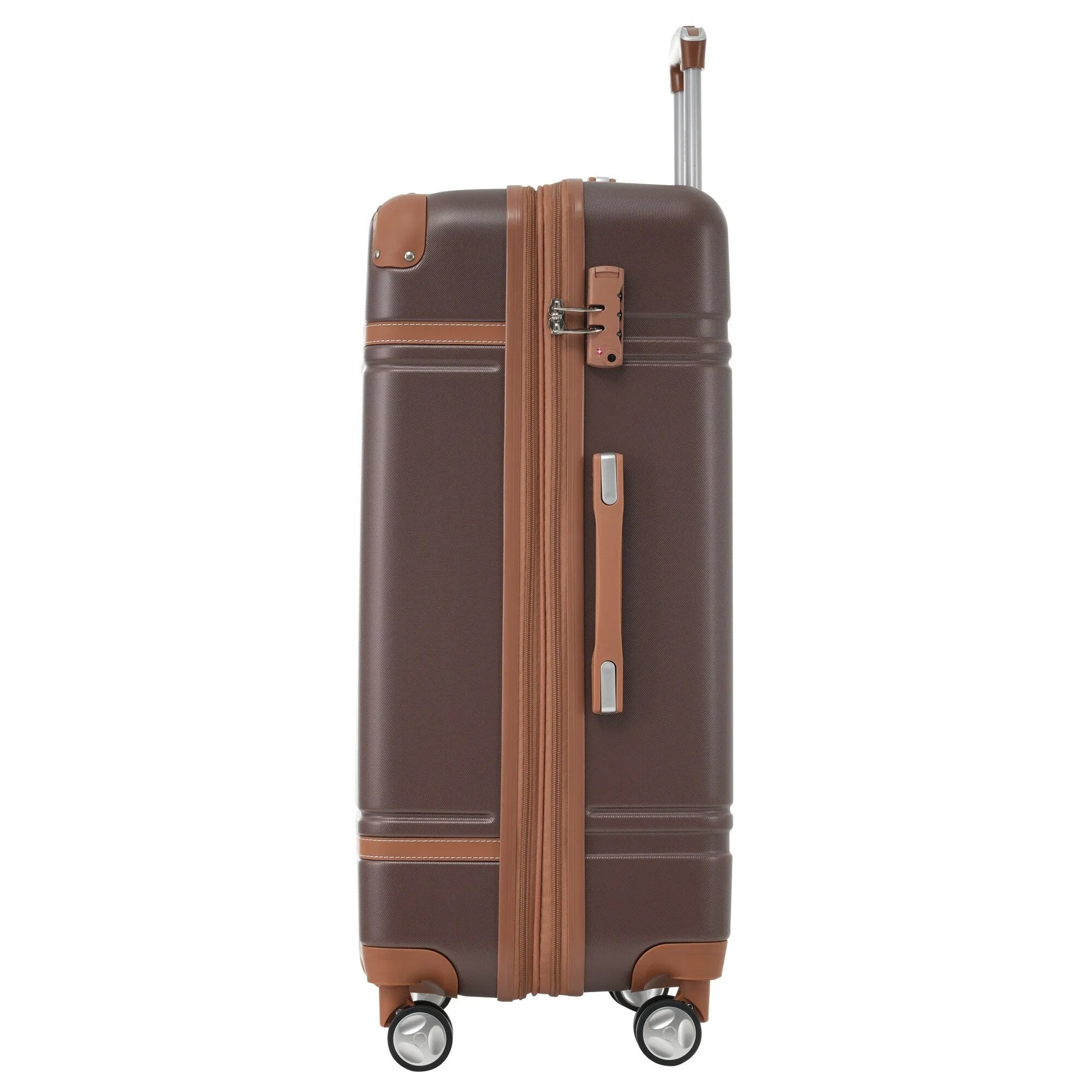 Hardshell 4 Pieces Luggage Sets with Cosmetic and TSA Lock, Lightweight Expandable Suitcase (20"/24"/28")