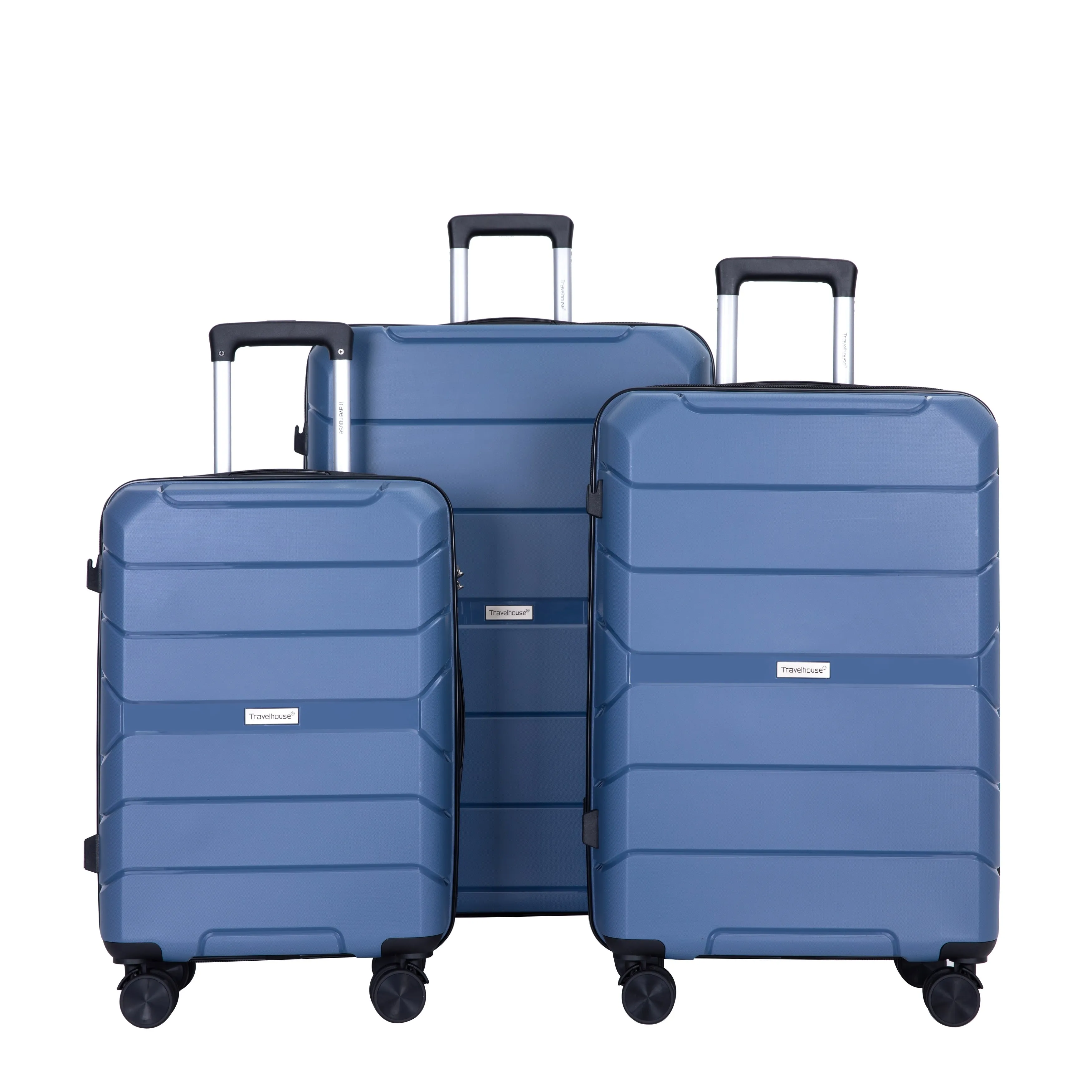 Hardshell Suitcase Spinner Wheels PP Luggage Sets Lightweight Durable Suitcase with TSA Lock,3-Piece Set (20/24/28)