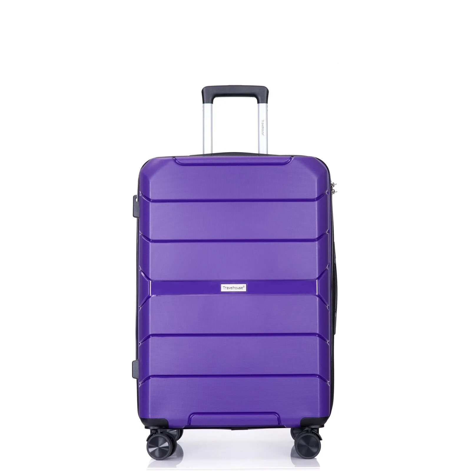 Hardshell Suitcase Spinner Wheels PP Luggage Sets Lightweight Suitcase with TSA Lock,3-Piece Set (20/24/28)