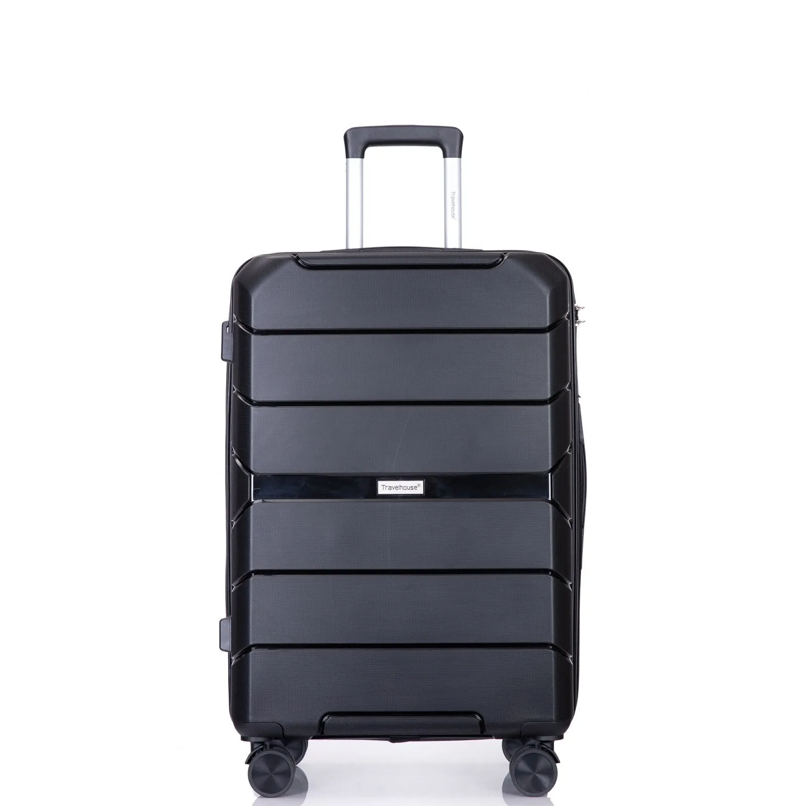 Hardshell Suitcase Spinner Wheels PP Luggage Sets Lightweight Suitcase with TSA Lock,3-Piece Set (20/24/28)