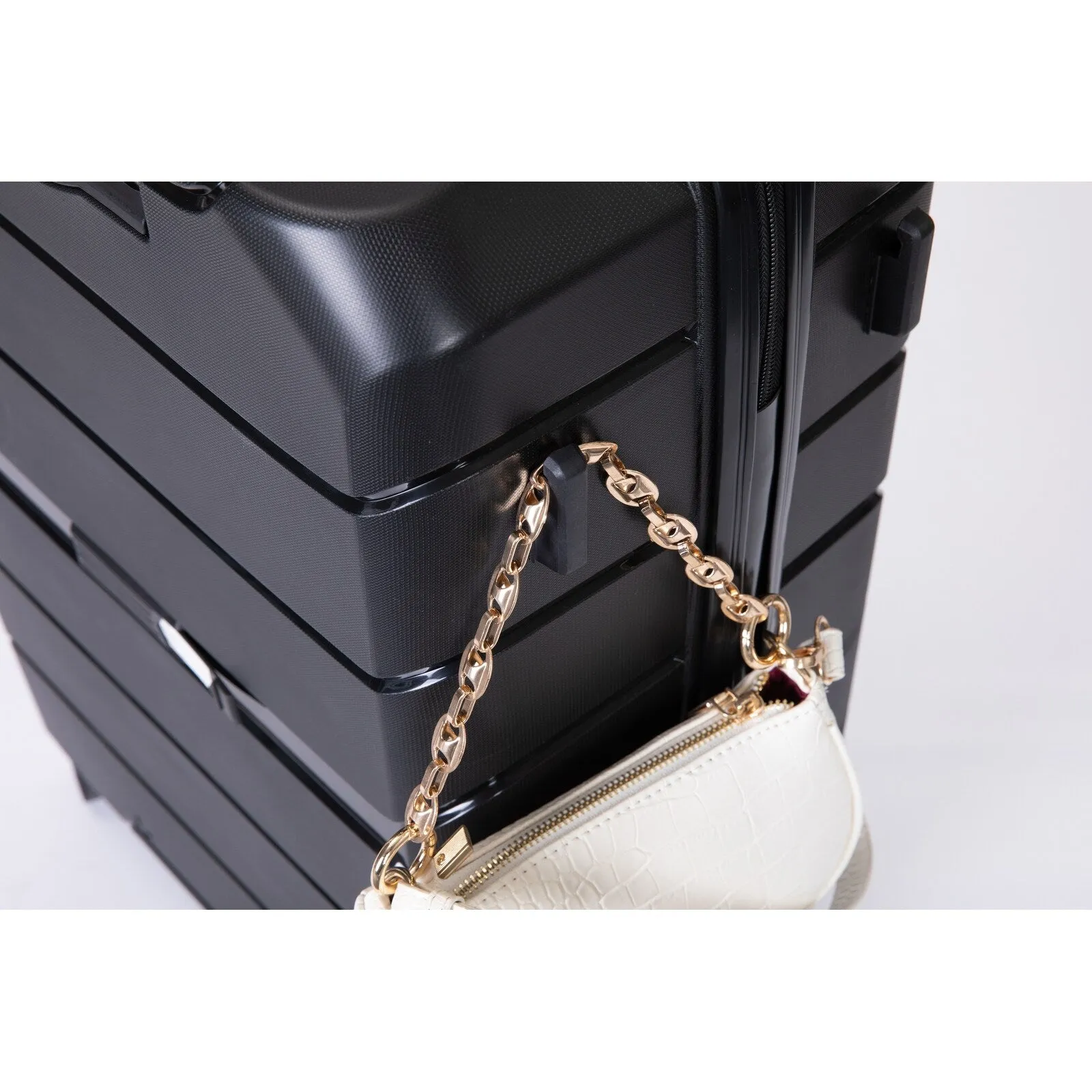 Hardshell Suitcase Spinner Wheels PP Luggage Sets Lightweight Suitcase with TSA Lock,3-Piece Set (20/24/28)