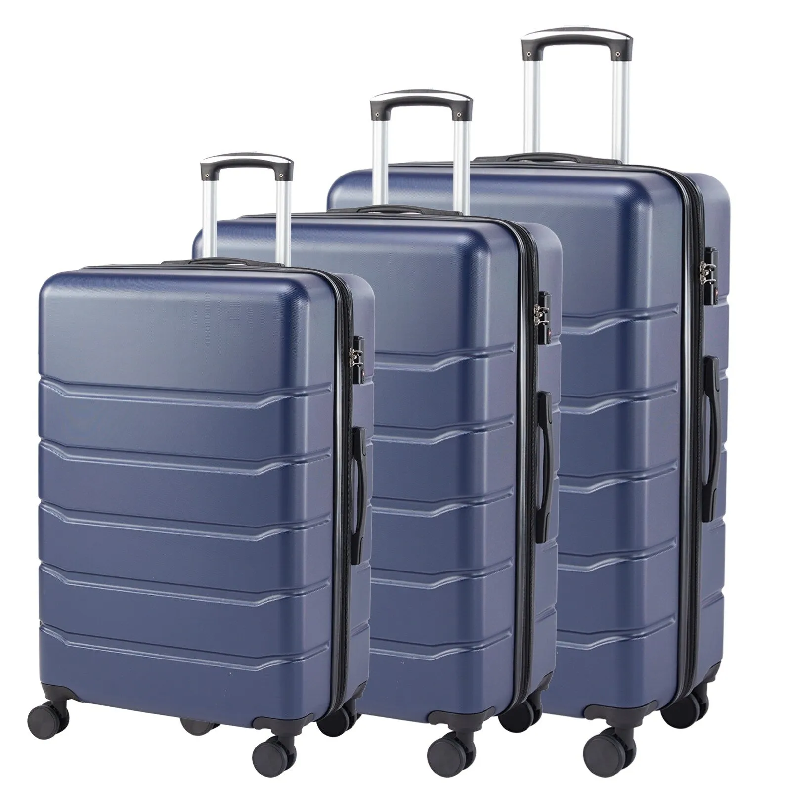 Hardsided Expand Suitcase Set with Rotating Wheels and TSA Lock