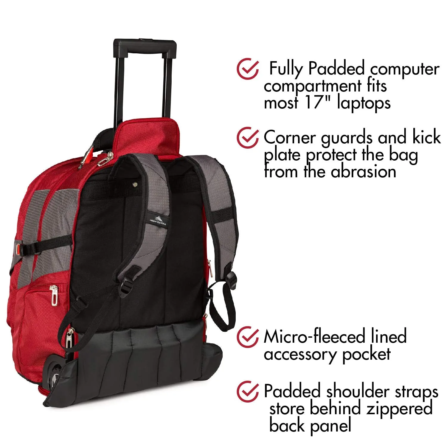 High Sierra Wheeled Backpack