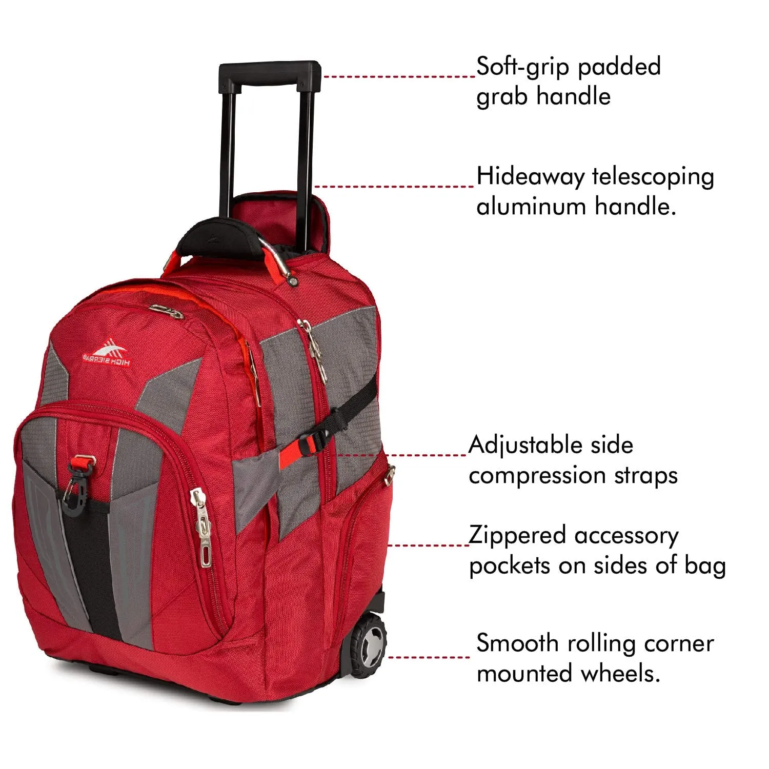 High Sierra Wheeled Backpack
