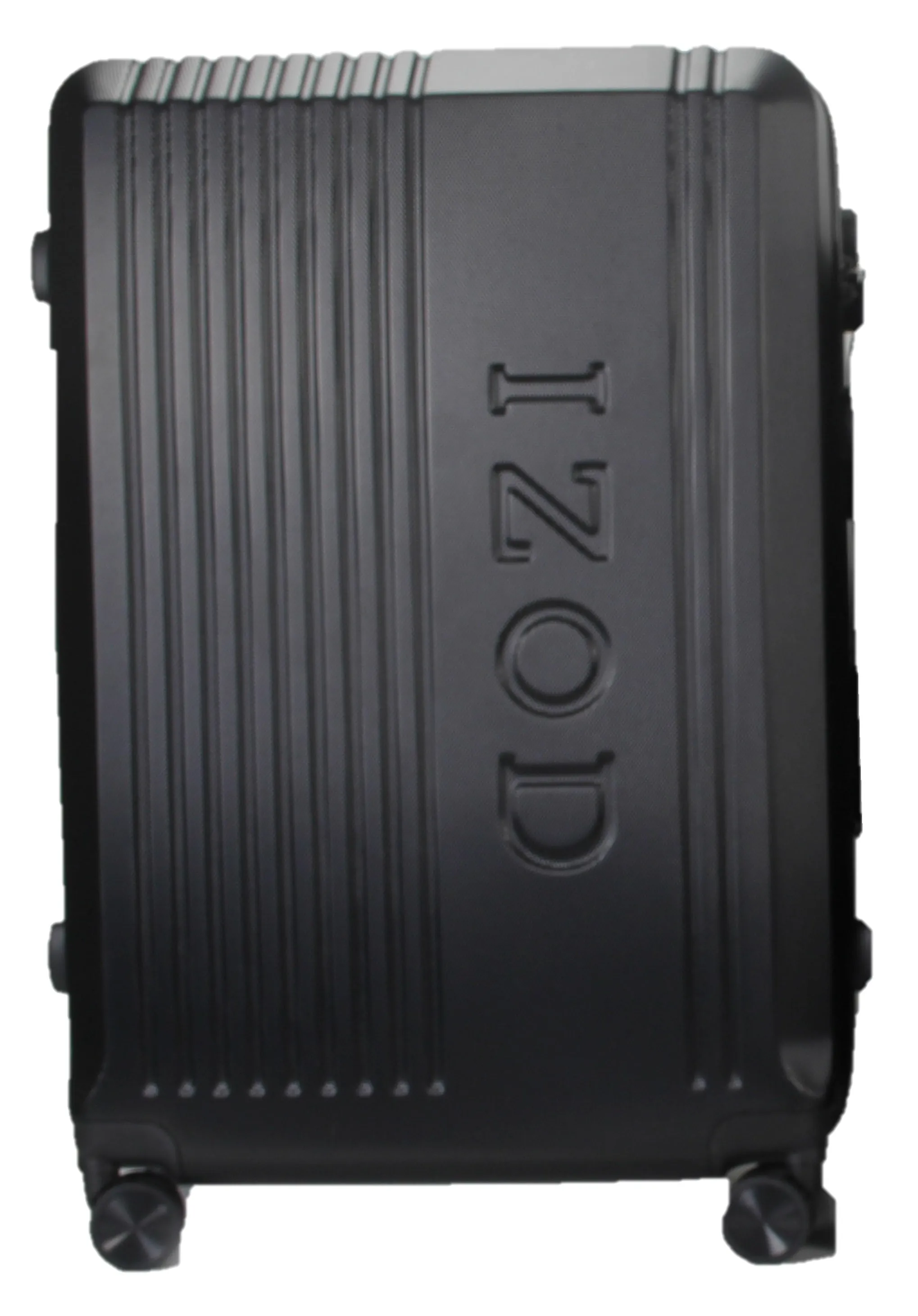 IZOD Zane Large 28" Expandable ABS Hardside Lightweight 360 Dual Spinning Wheels Combo Lock Large 28" Luggage - Black