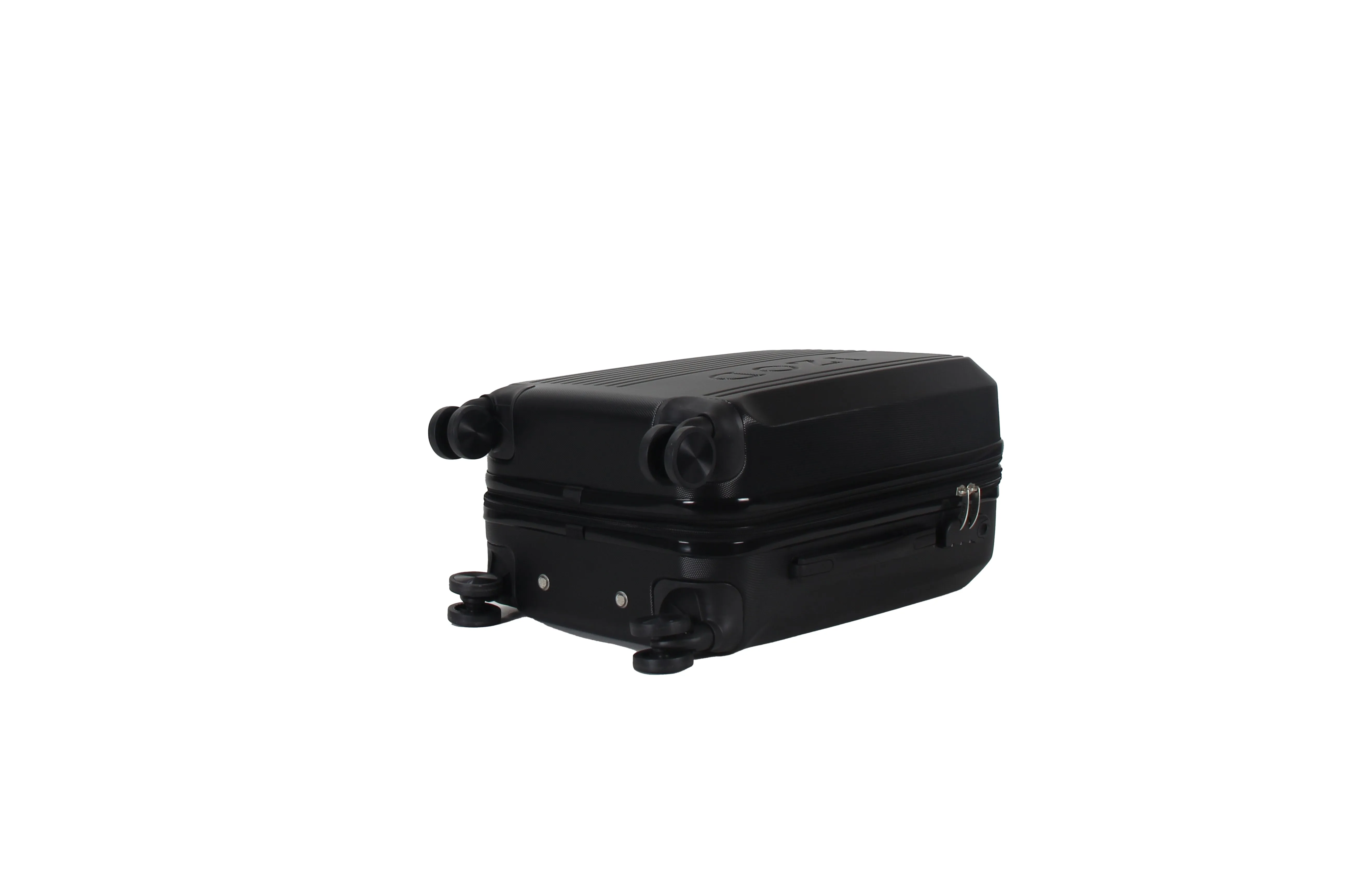 IZOD Zane Large 28" Expandable ABS Hardside Lightweight 360 Dual Spinning Wheels Combo Lock Large 28" Luggage - Black