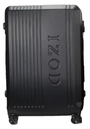 IZOD Zane Large 28" Expandable ABS Hardside Lightweight 360 Dual Spinning Wheels Combo Lock Large 28" Luggage - Black