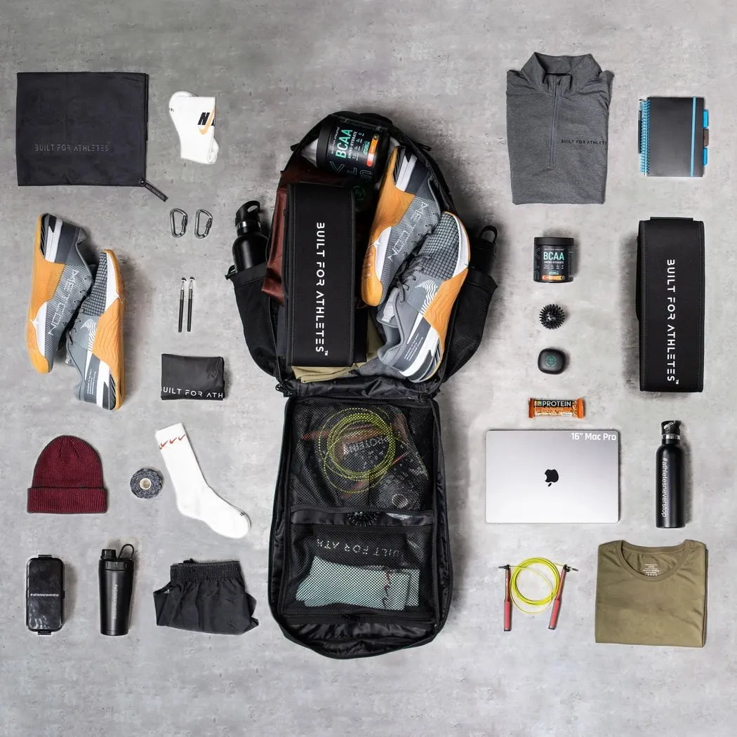 Large Grey & Yellow 45L Gym Backpack