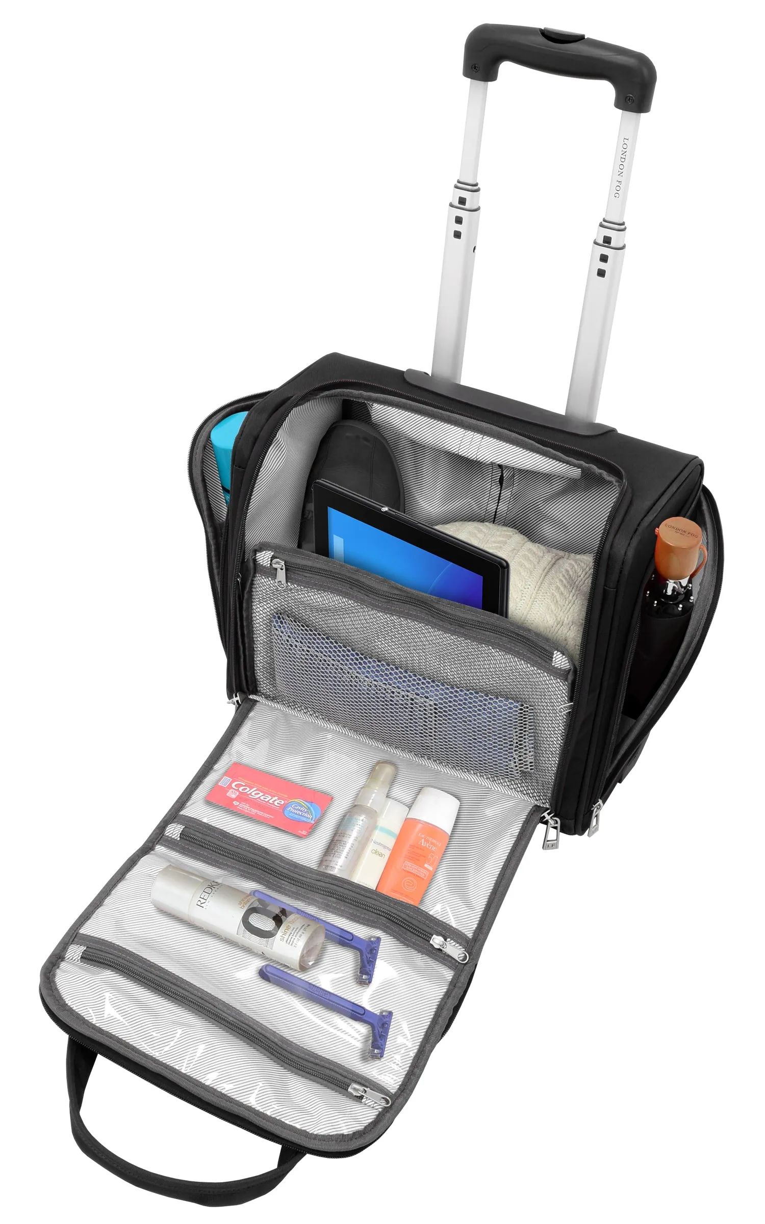 London Fog Cranford Collection 15" 2-Wheel Wheeled Boarding Bag