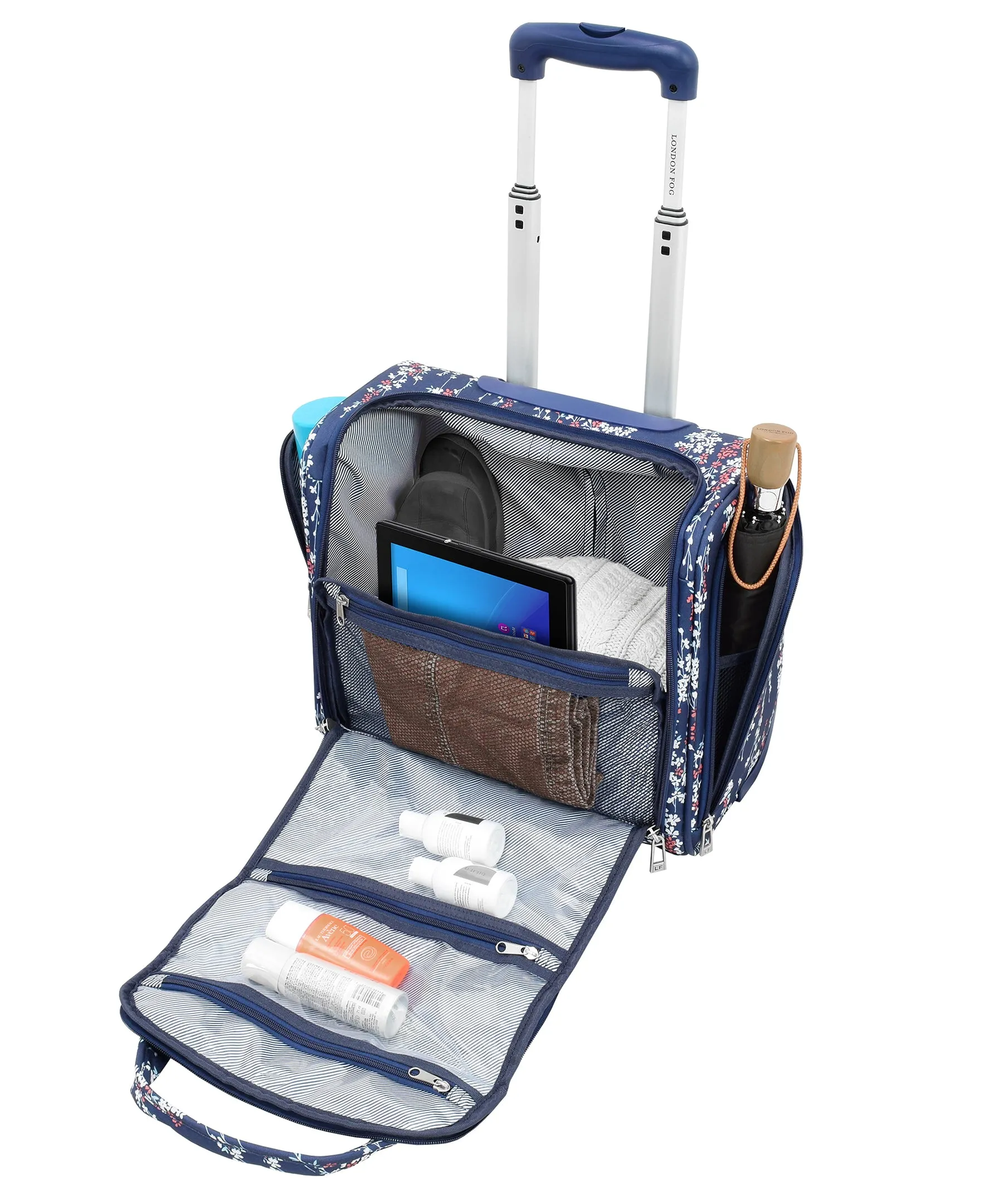 London Fog Cranford Collection 15" 2-Wheel Wheeled Boarding Bag