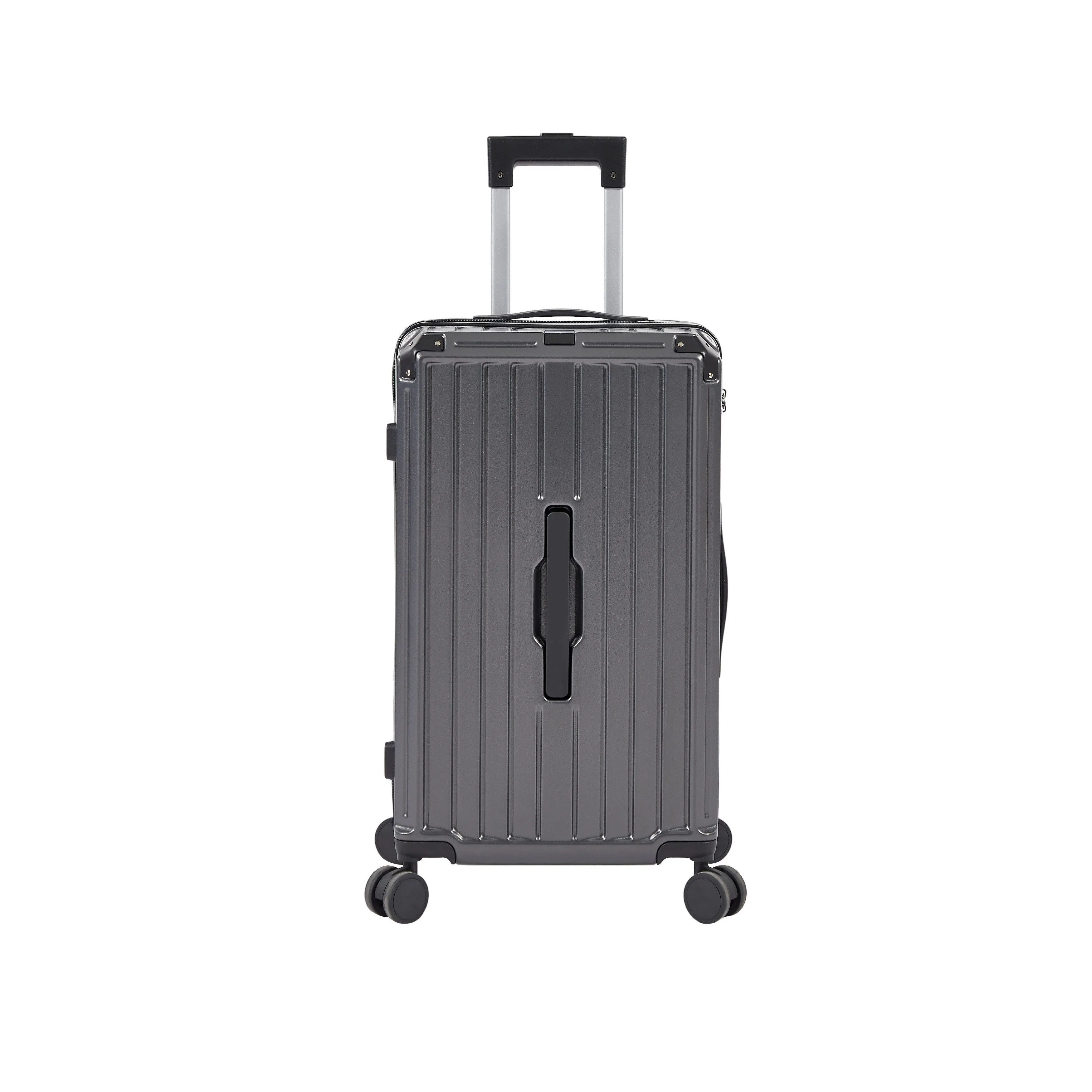 Luggage Set 4 Pcs (20"/24"/29"/Travel Bag) PC ABS Luggage with Cup Holder, 360° Silent Spinner Wheels, TSA Lock