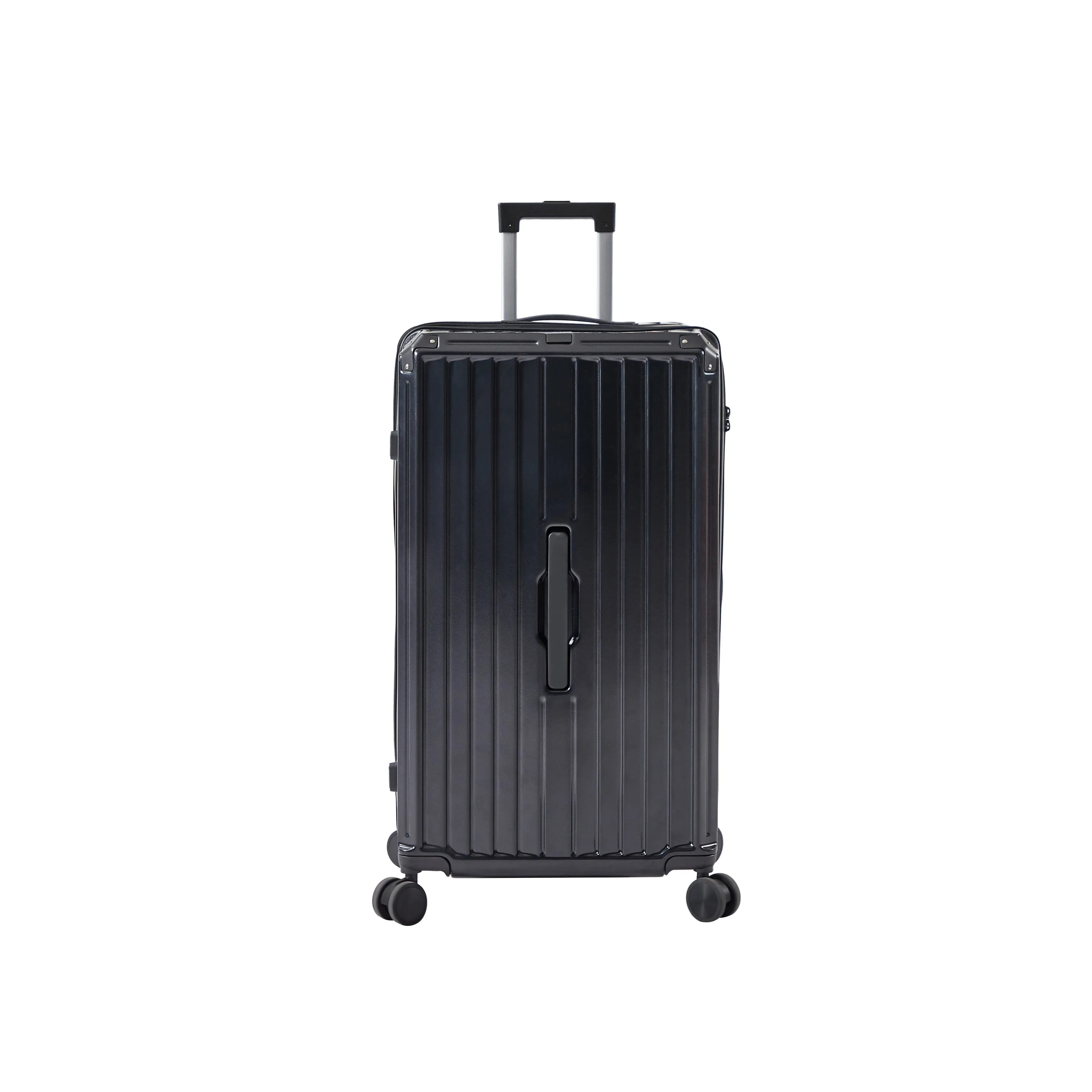 Luggage Set 4 Pcs (20"/24"/29"/Travel Bag) PC ABS Luggage with Cup Holder, 360° Silent Spinner Wheels, TSA Lock