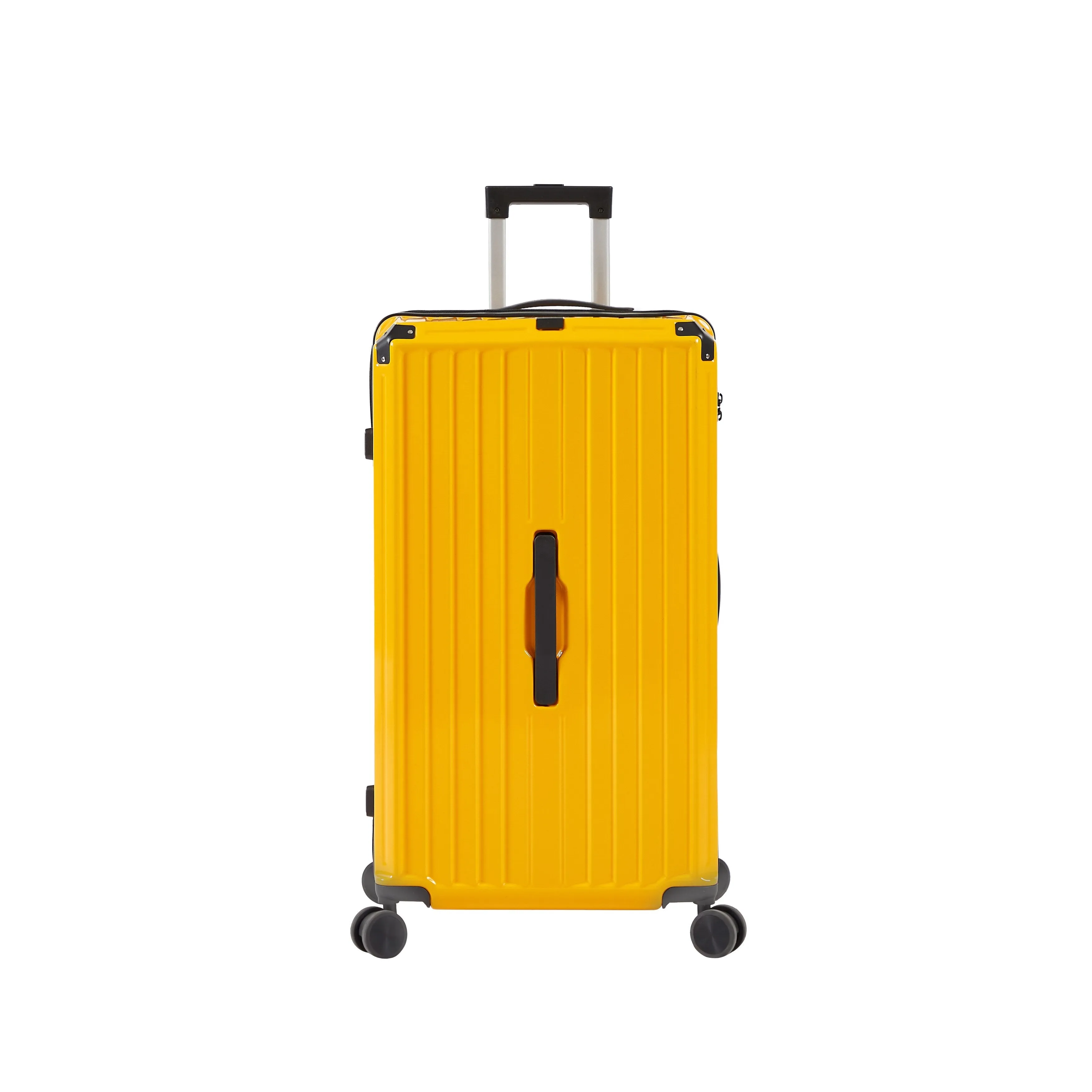 Luggage Set 4 Pcs (20"/24"/29"/Travel Bag) PC ABS Luggage with Cup Holder, 360° Silent Spinner Wheels, TSA Lock