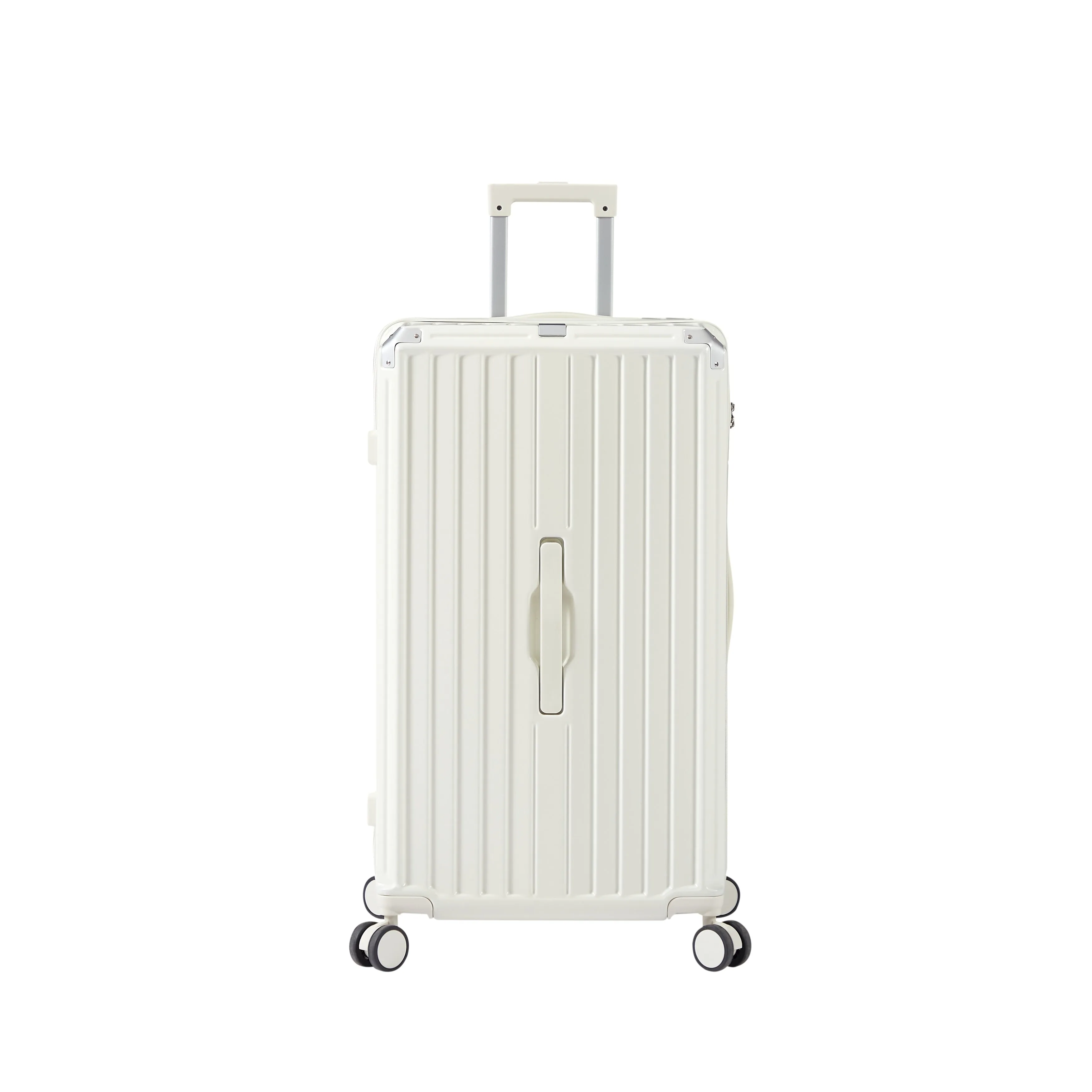 Luggage Set 4 Pcs (20"/24"/29"/Travel Bag) PC ABS Luggage with Cup Holder, 360° Silent Spinner Wheels, TSA Lock