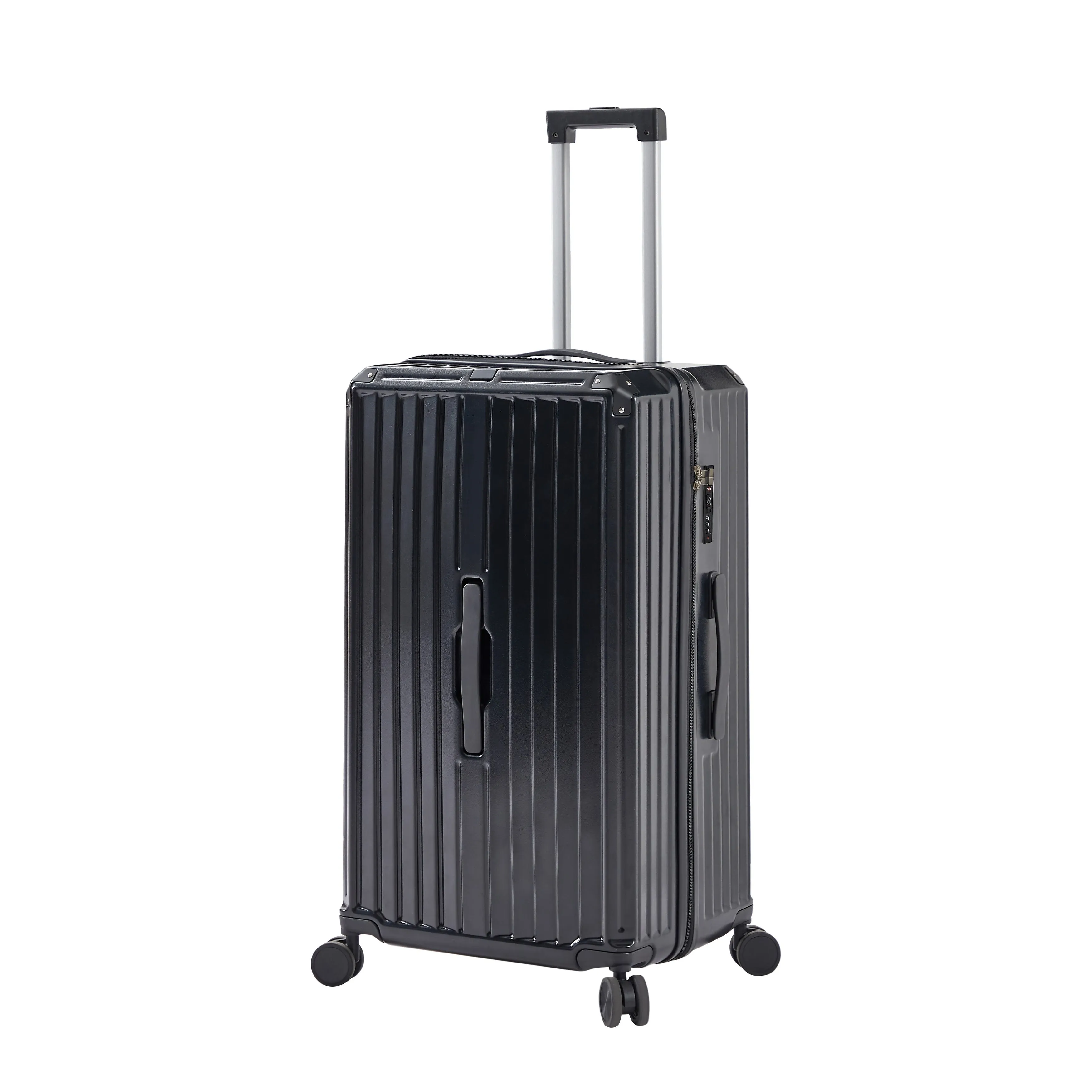 Luggage Set 4 Pcs (20"/24"/29"/Travel Bag) PC ABS Luggage with Cup Holder, 360° Silent Spinner Wheels, TSA Lock
