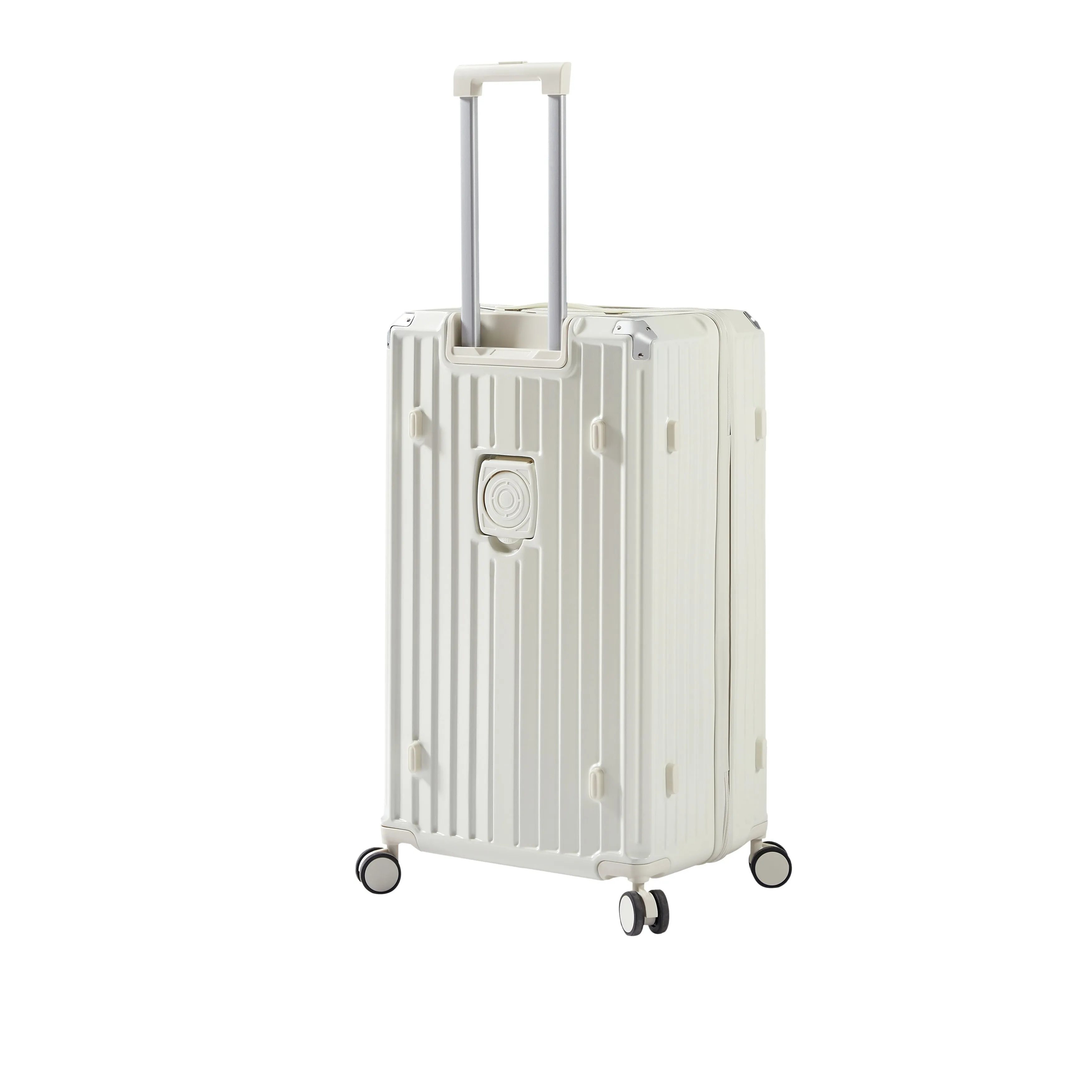 Luggage Set 4 Pcs (20"/24"/29"/Travel Bag) PC ABS Luggage with Cup Holder, 360° Silent Spinner Wheels, TSA Lock