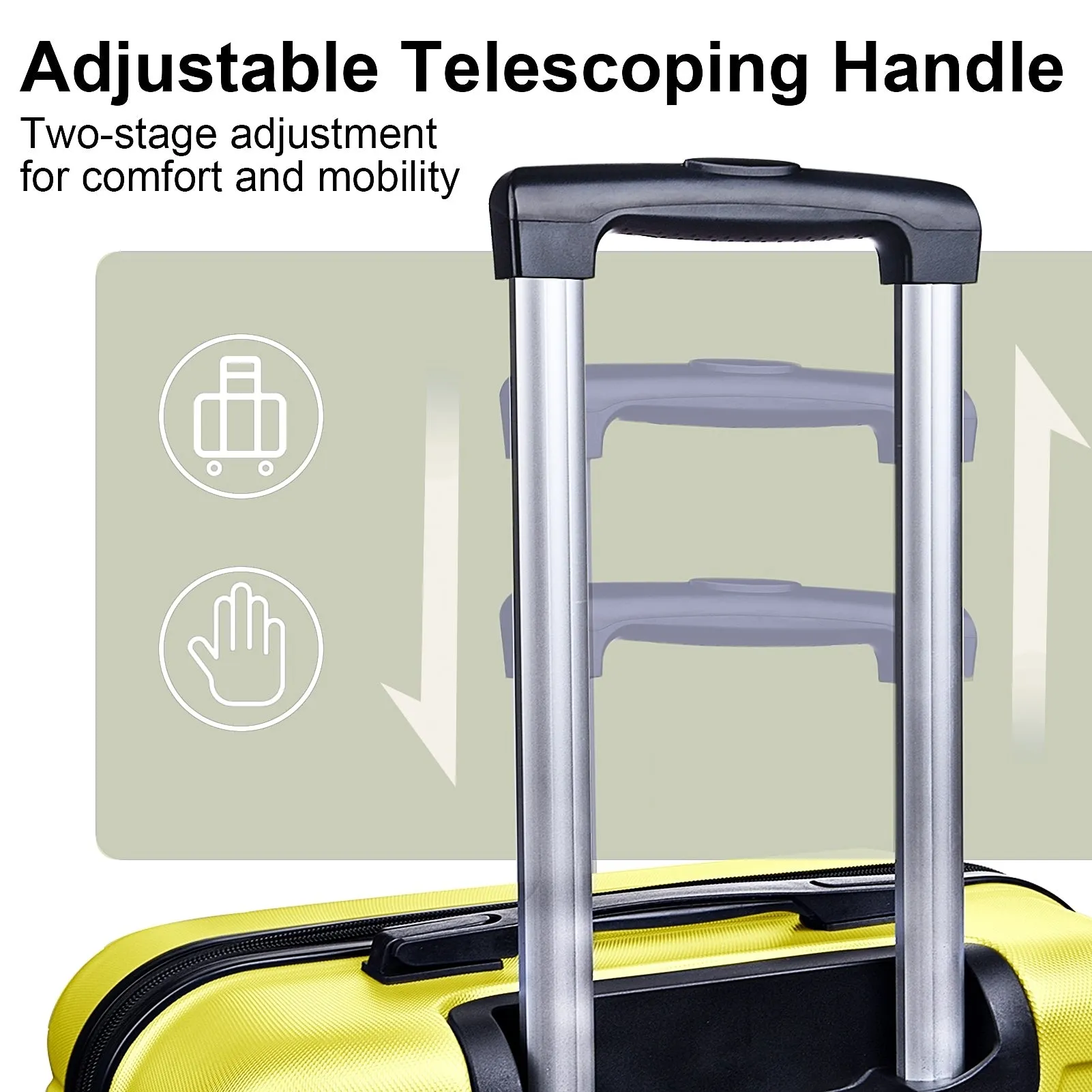 Luggage Sets 2 Piece, 20 inch 24 inch Carry on Luggage Airline Approved