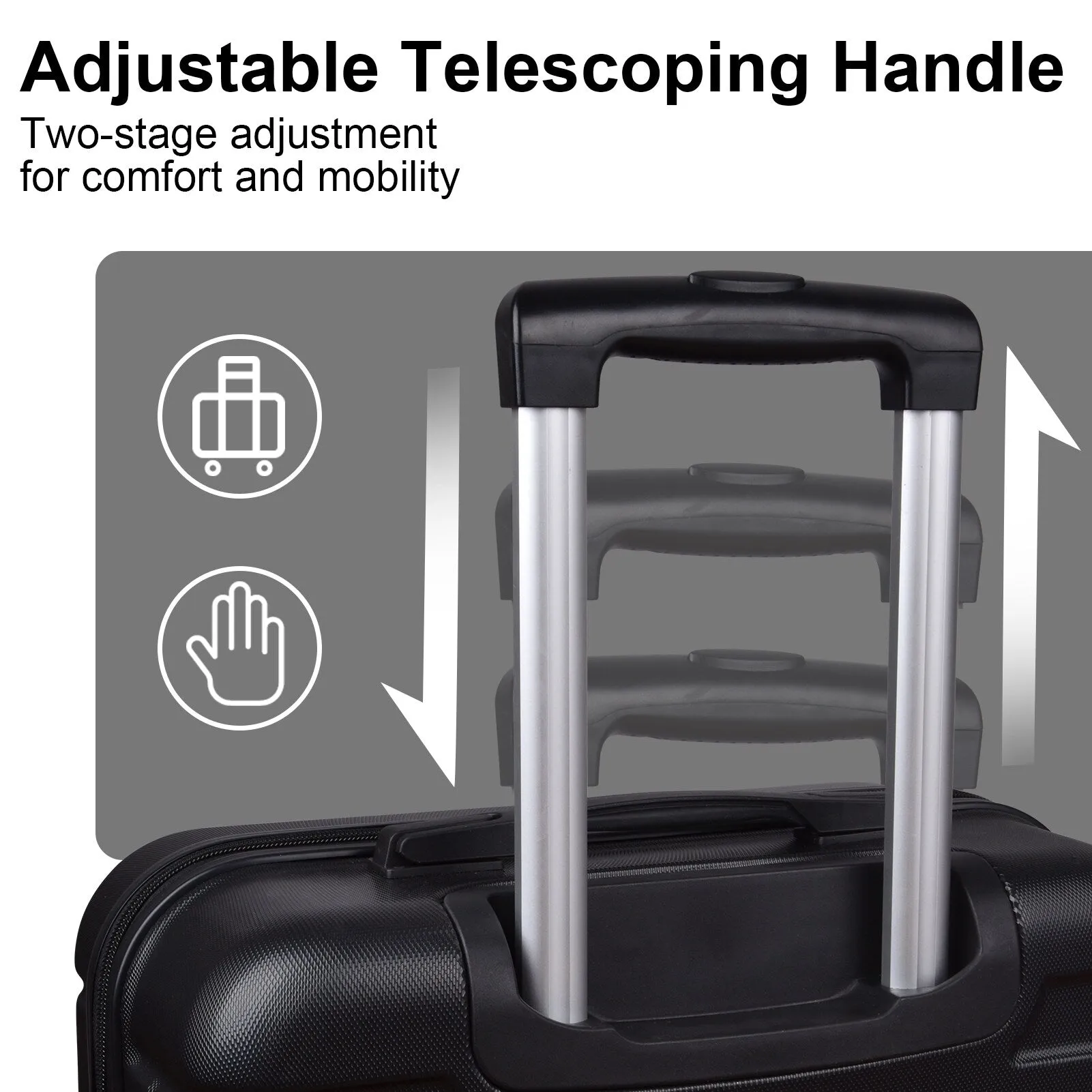 Luggage Sets 2 Piece, 20 inch 24 inch Carry on Luggage Airline Approved