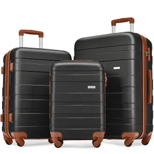Luggage Sets Expandable ABS Hardshell 3pcs Hardside Lightweight Durable Suitcase sets Suitcase with TSA Lock 20''24''28''