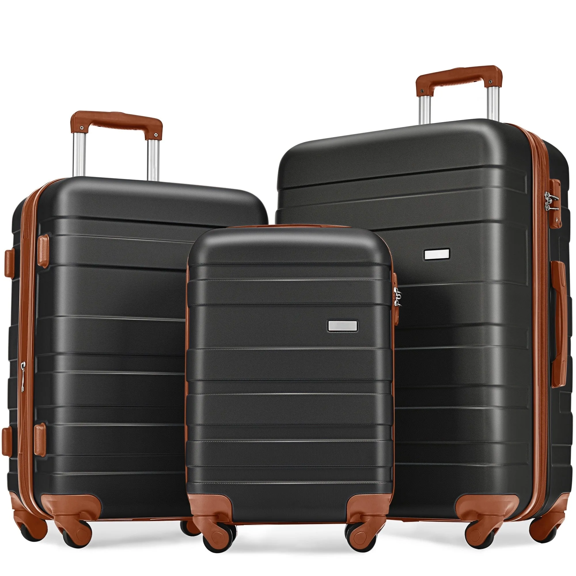 Luggage Sets Expandable ABS Hardshell 3pcs Hardside Lightweight Durable Suitcase sets Suitcase with TSA Lock 20''24''28''