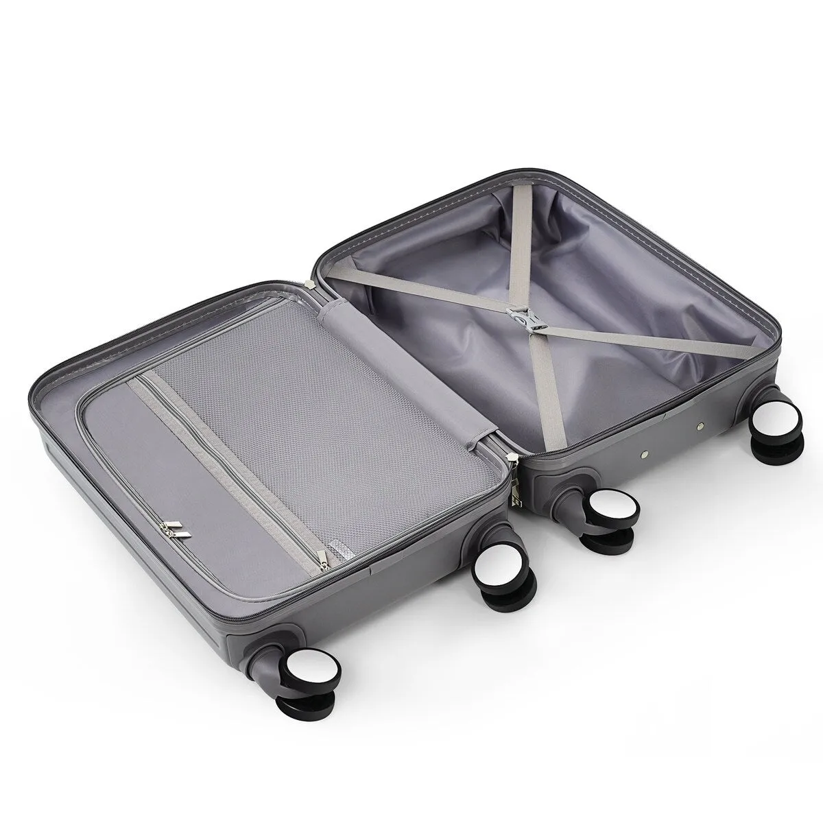 Merax Front Opening 20-Inch Carry-On Luggage with Expandable Travel Bag Set